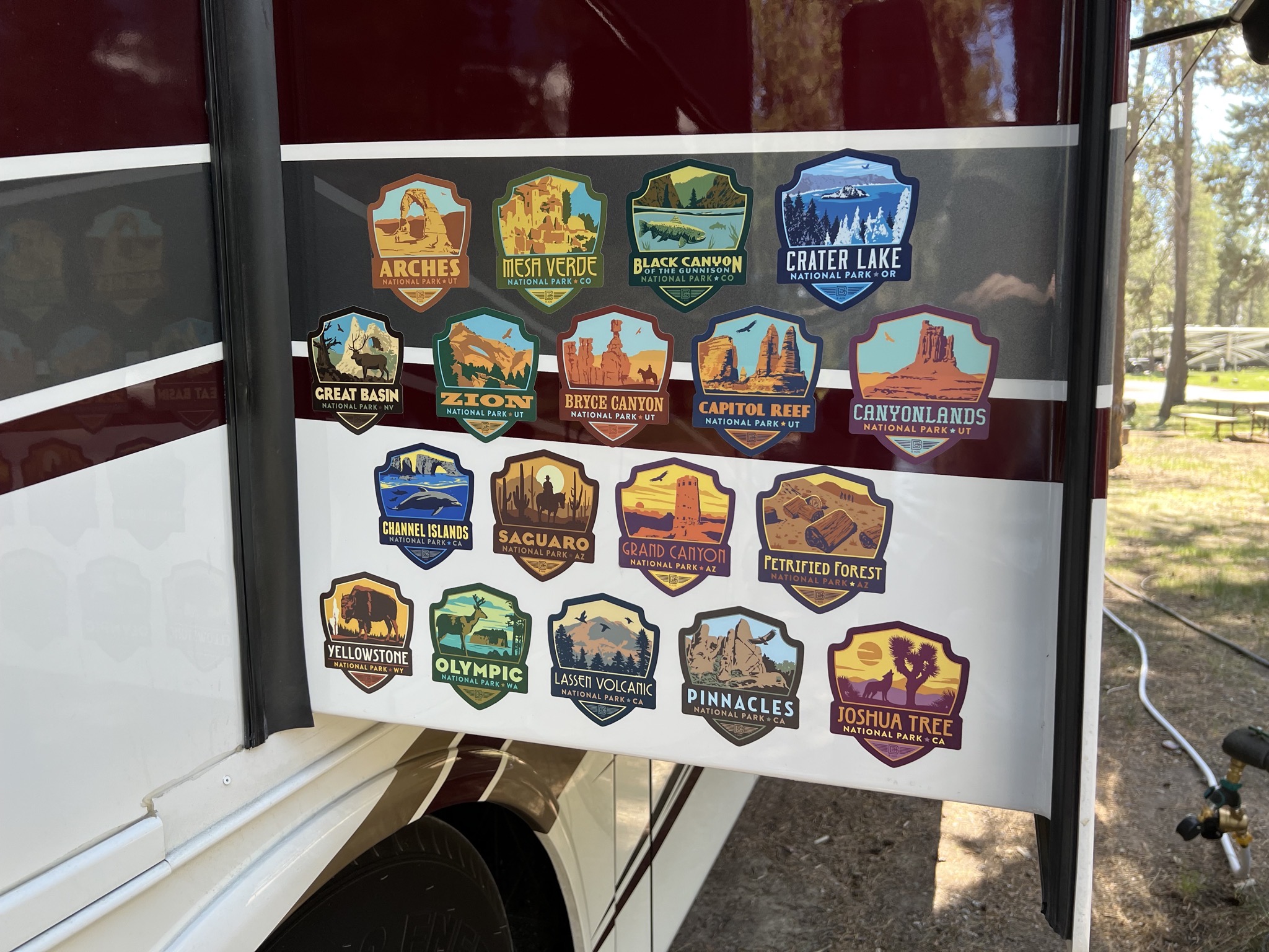 National Park stickers