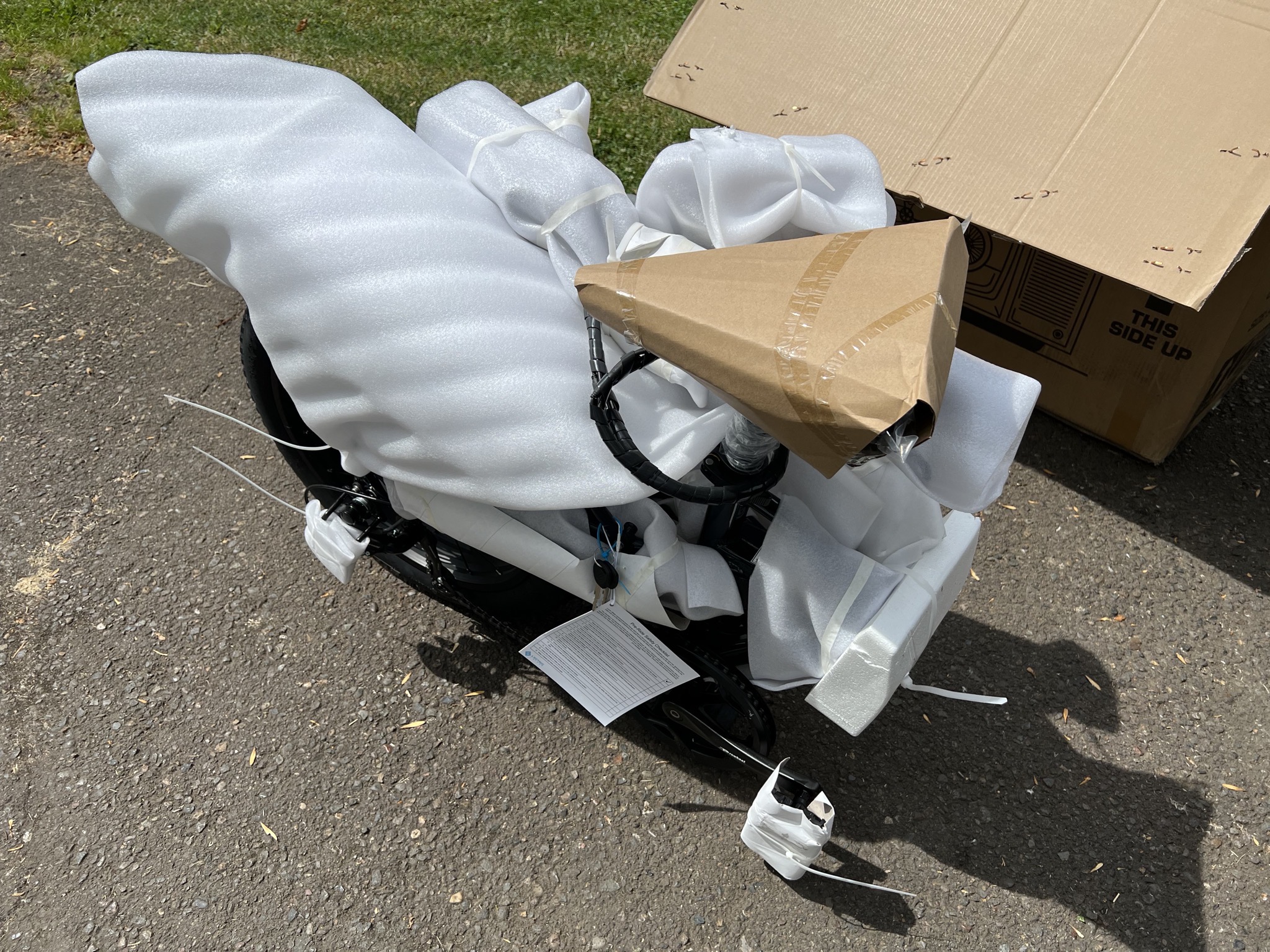 Bike with packaging