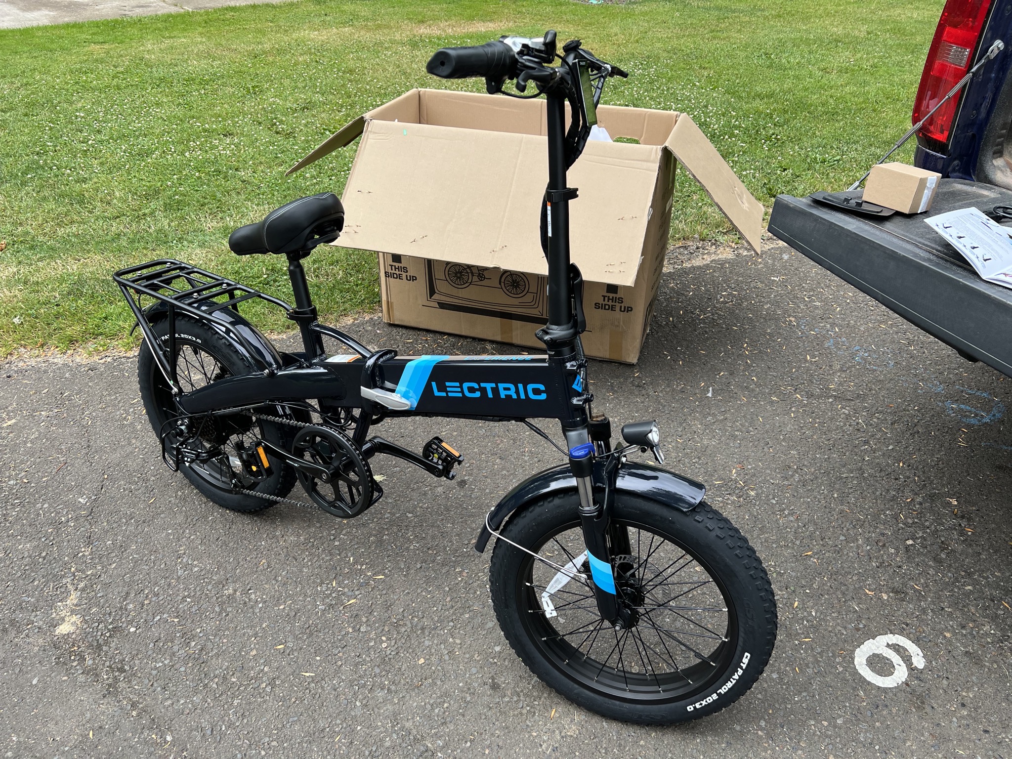 Unfolded bike