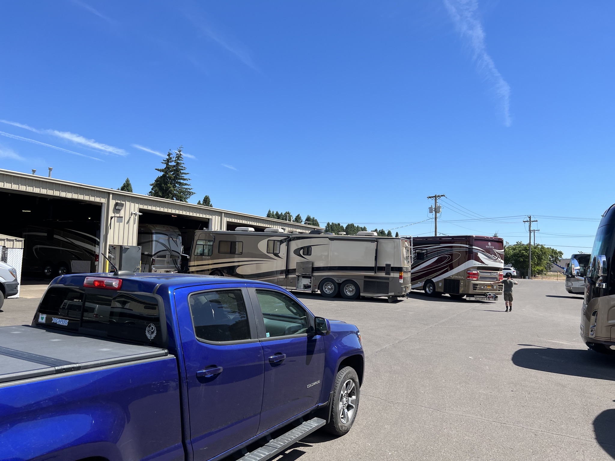 Our coach and truck