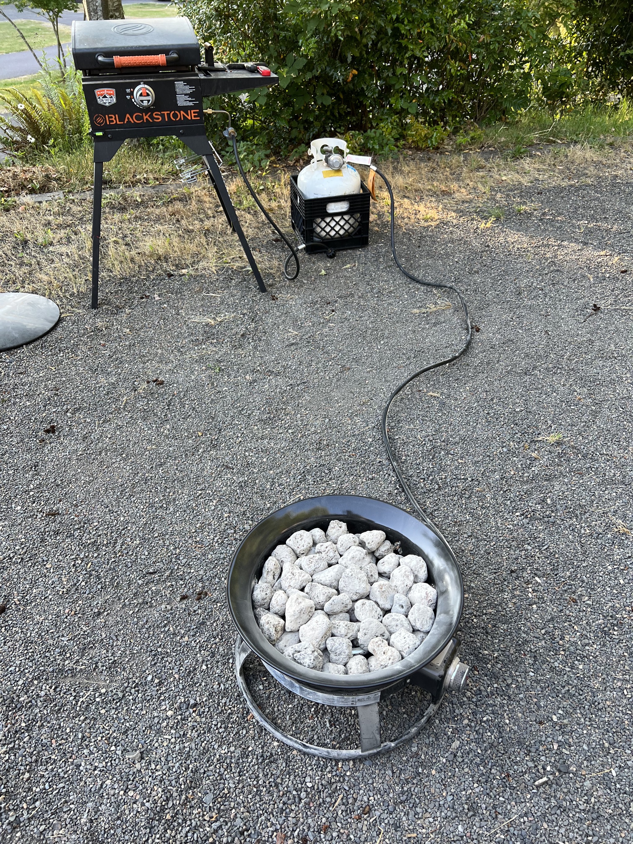 Propane fire pit
