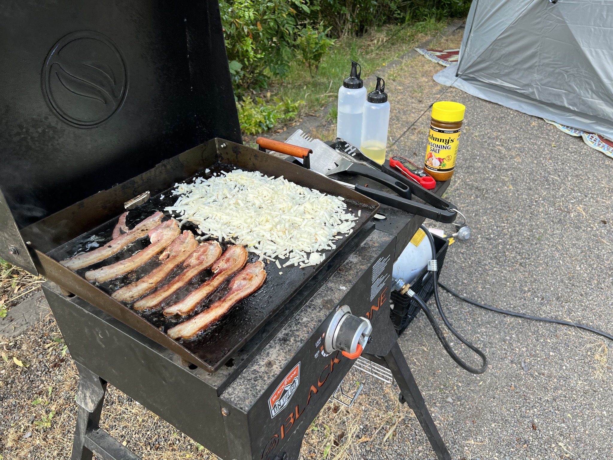 Griddle breakfast for dinner