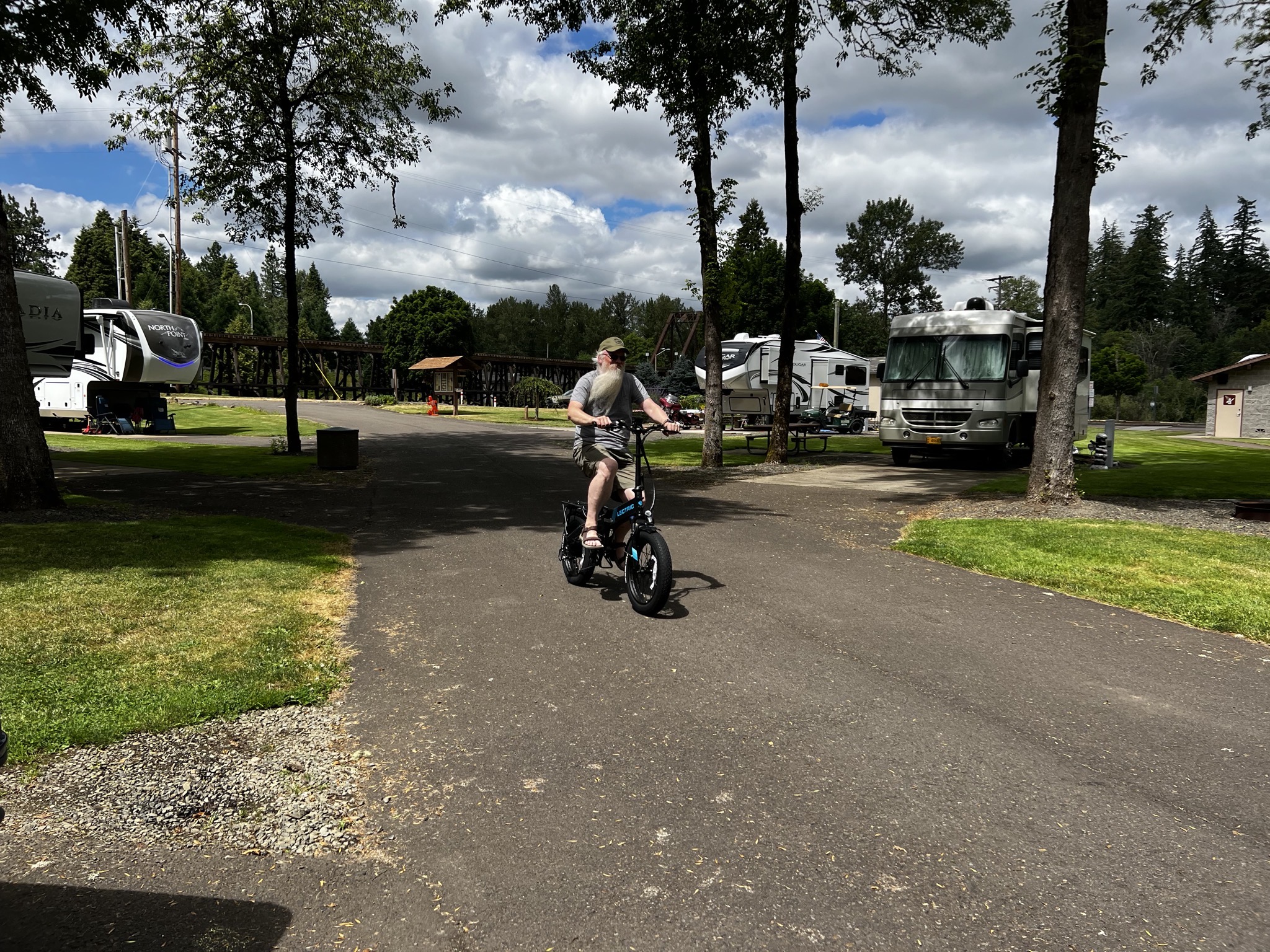David on bike