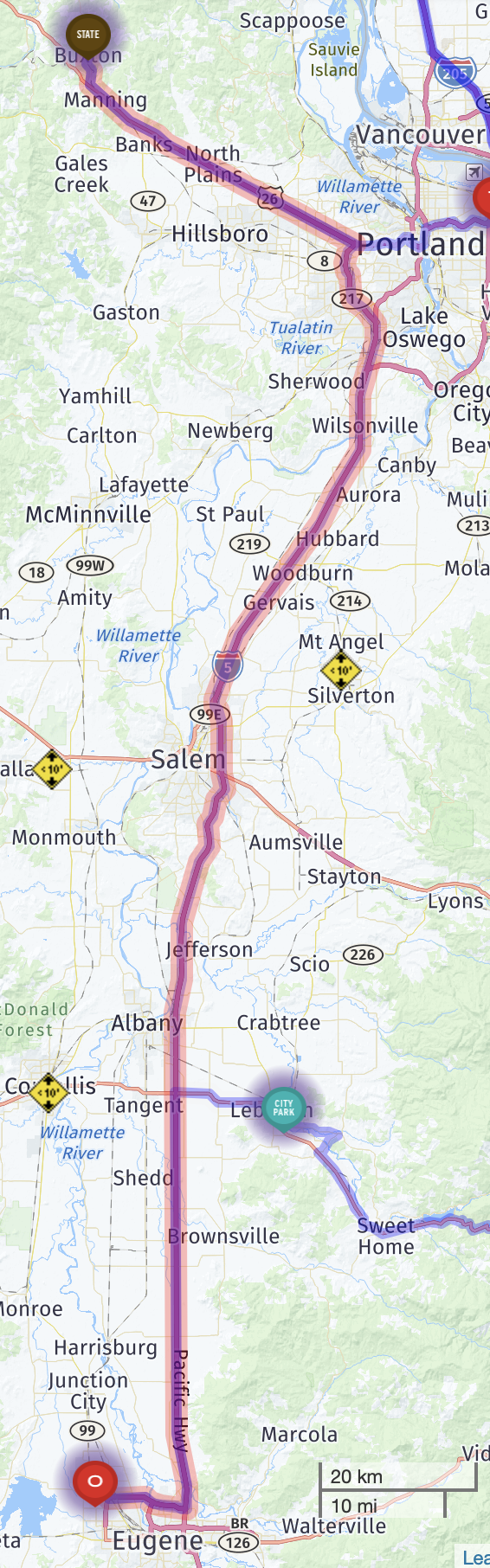Map route