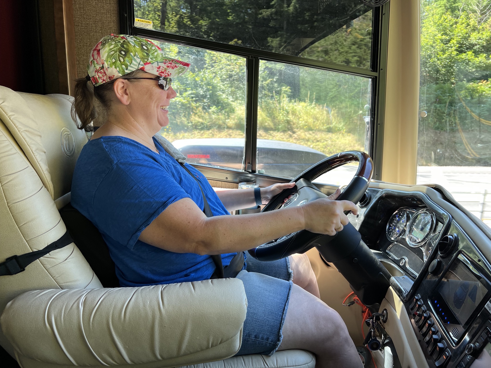 Jenn driving