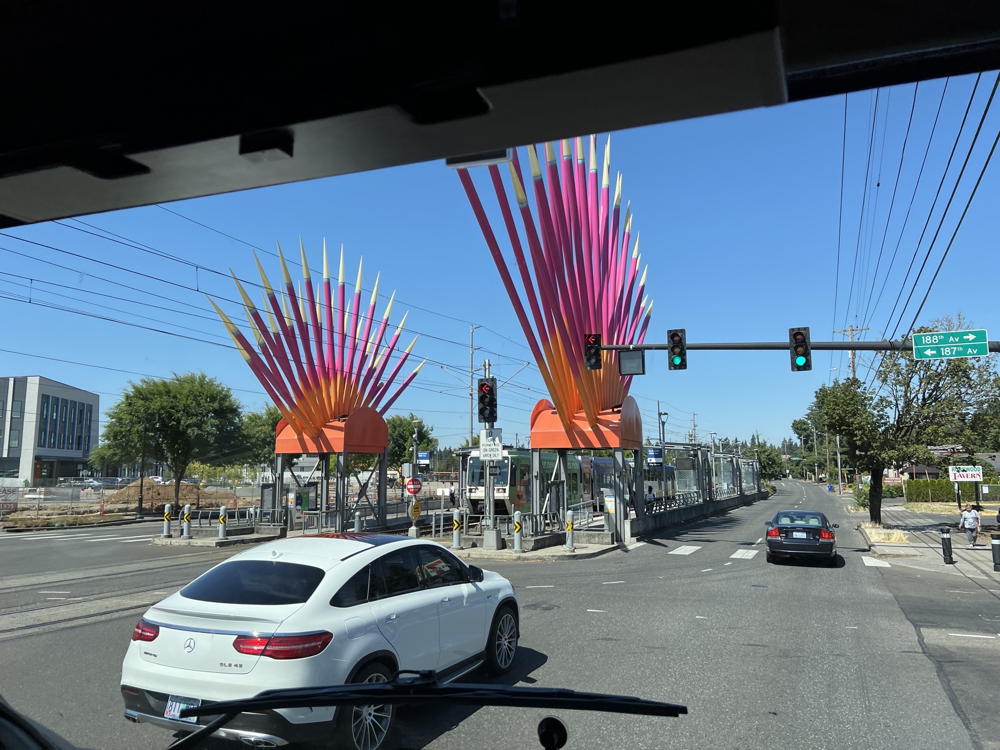 Interesting MAX light rail station