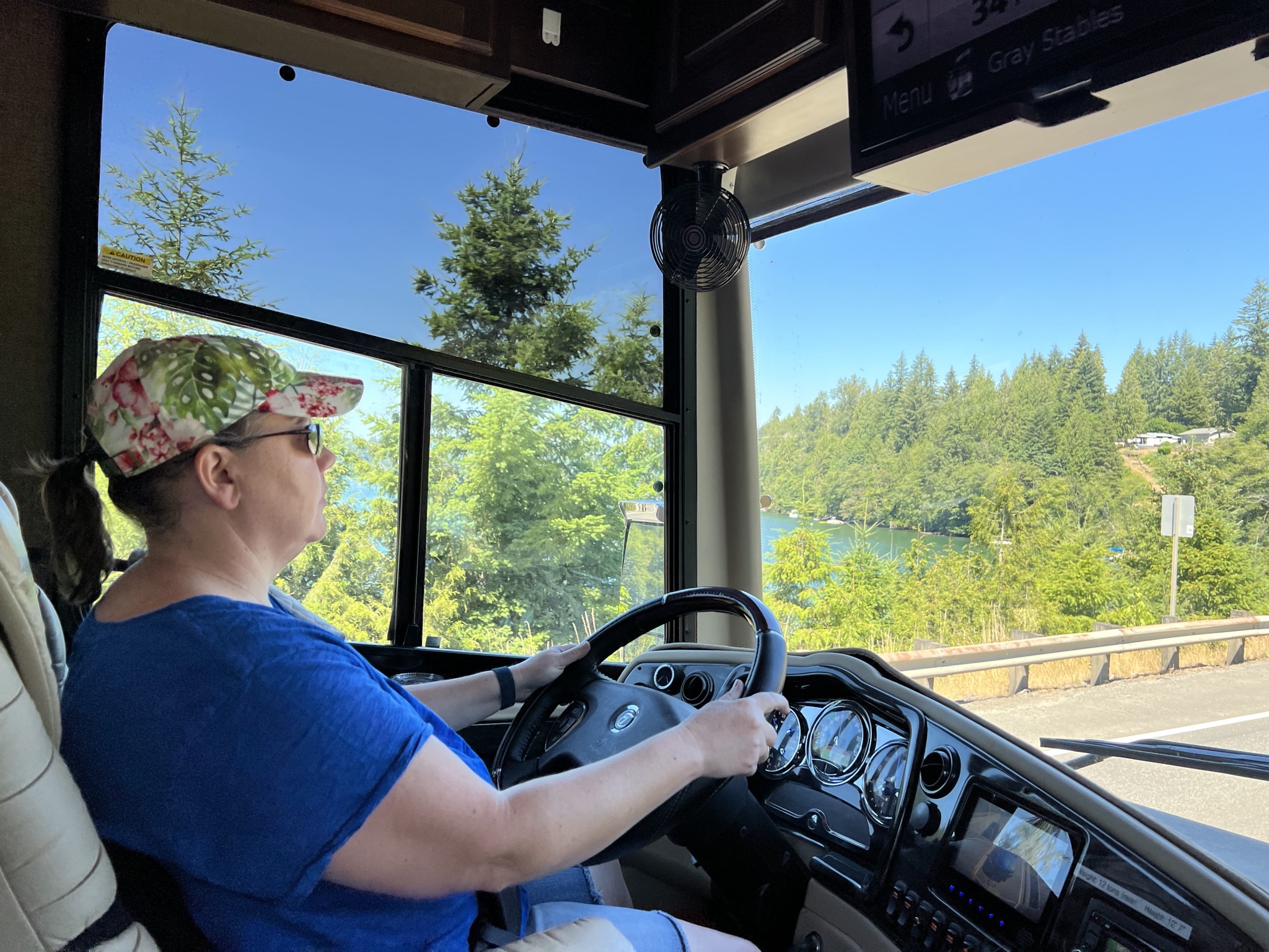 Jenn driving
