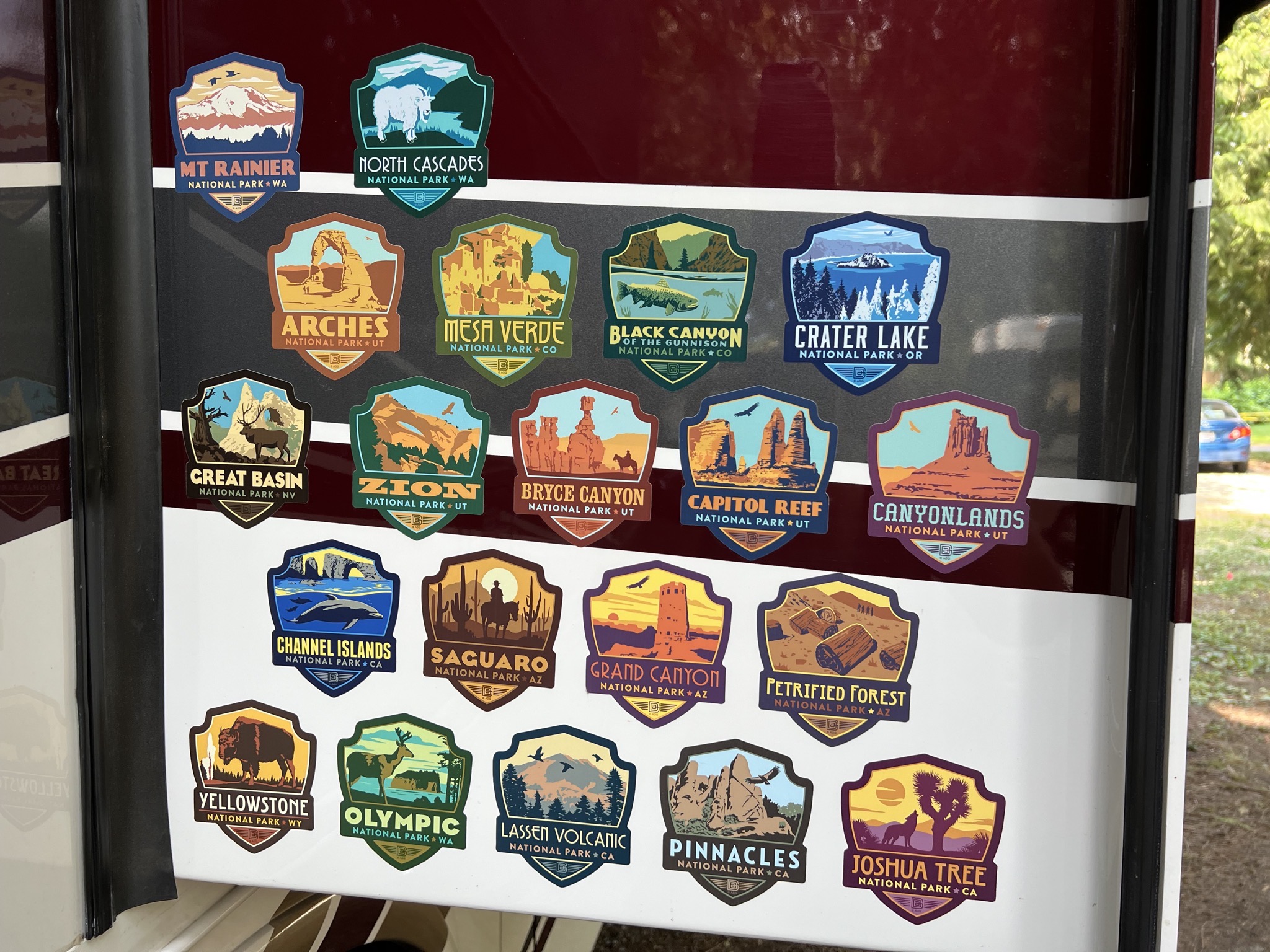 National Park stickers