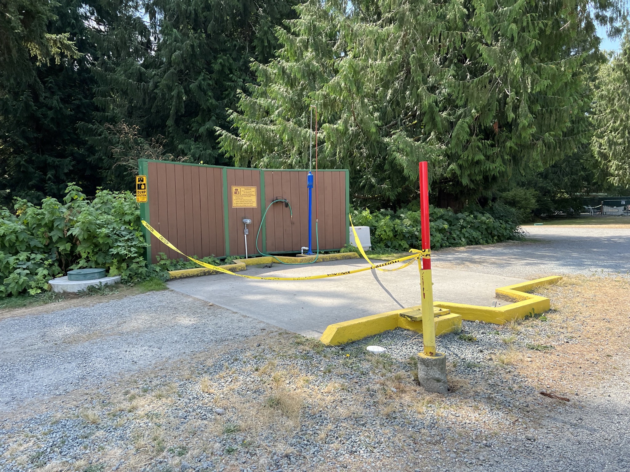 Dump station closed