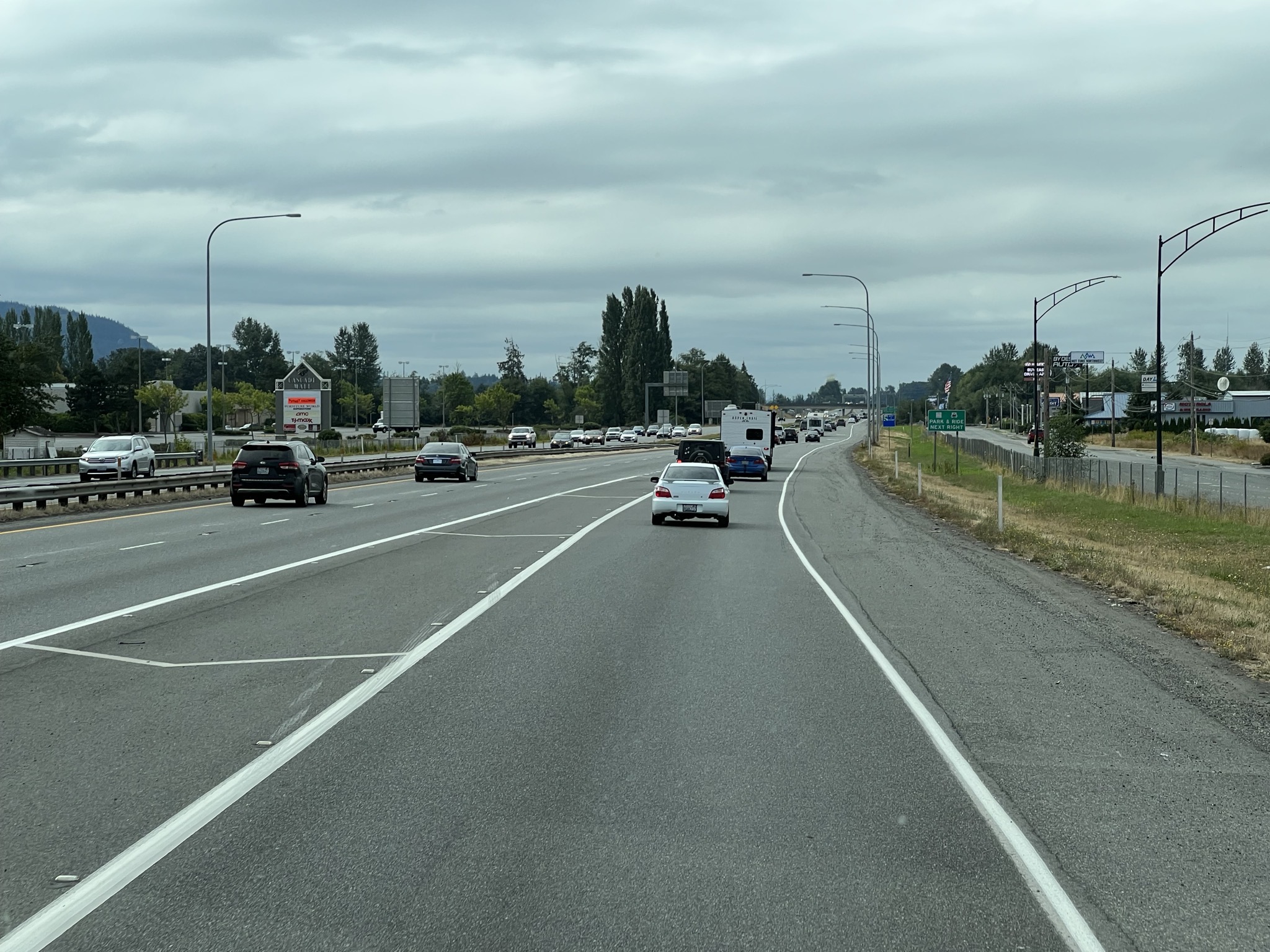Entering I-5