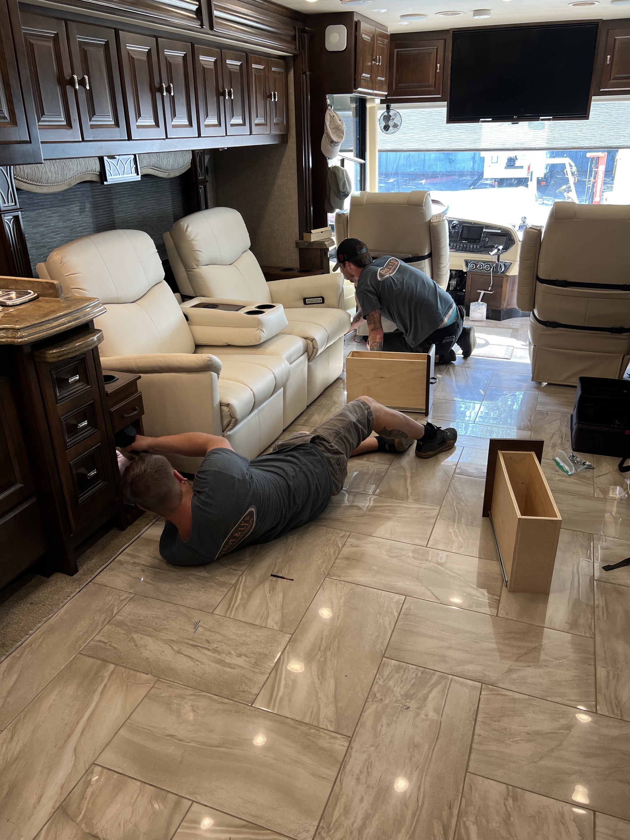 Installing cabinets