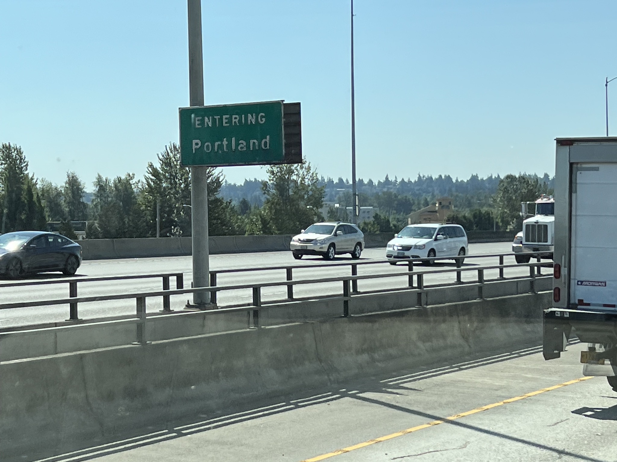 Entering Portland