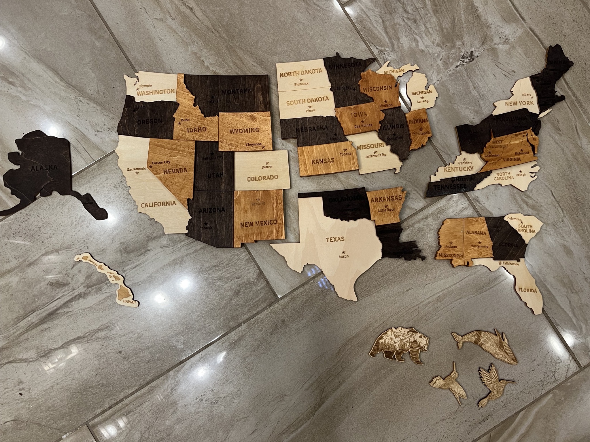 Map pieces