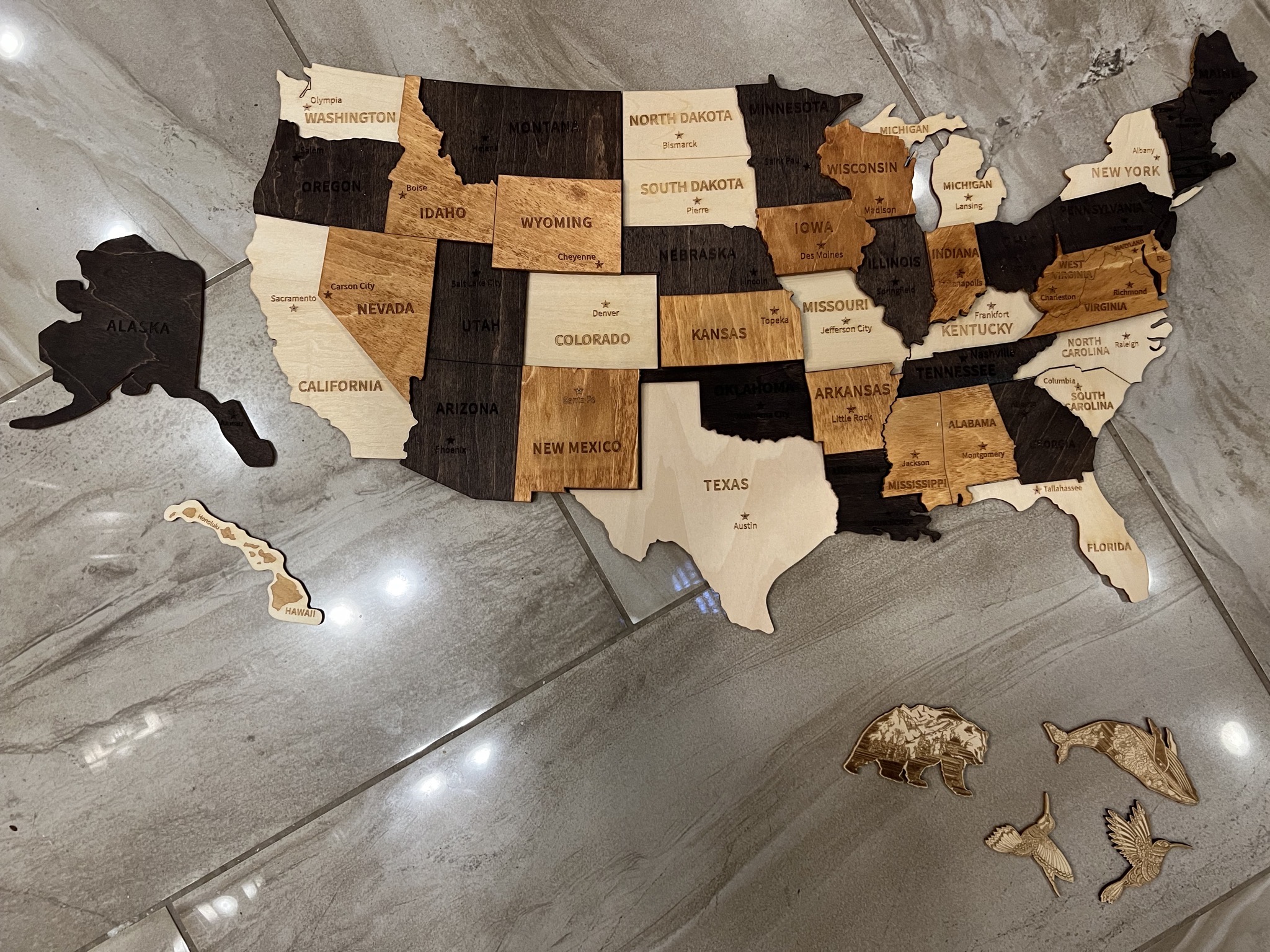 Map pieces