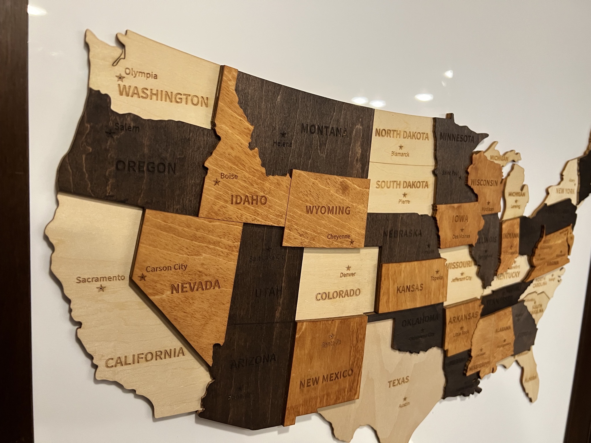 Wooden map