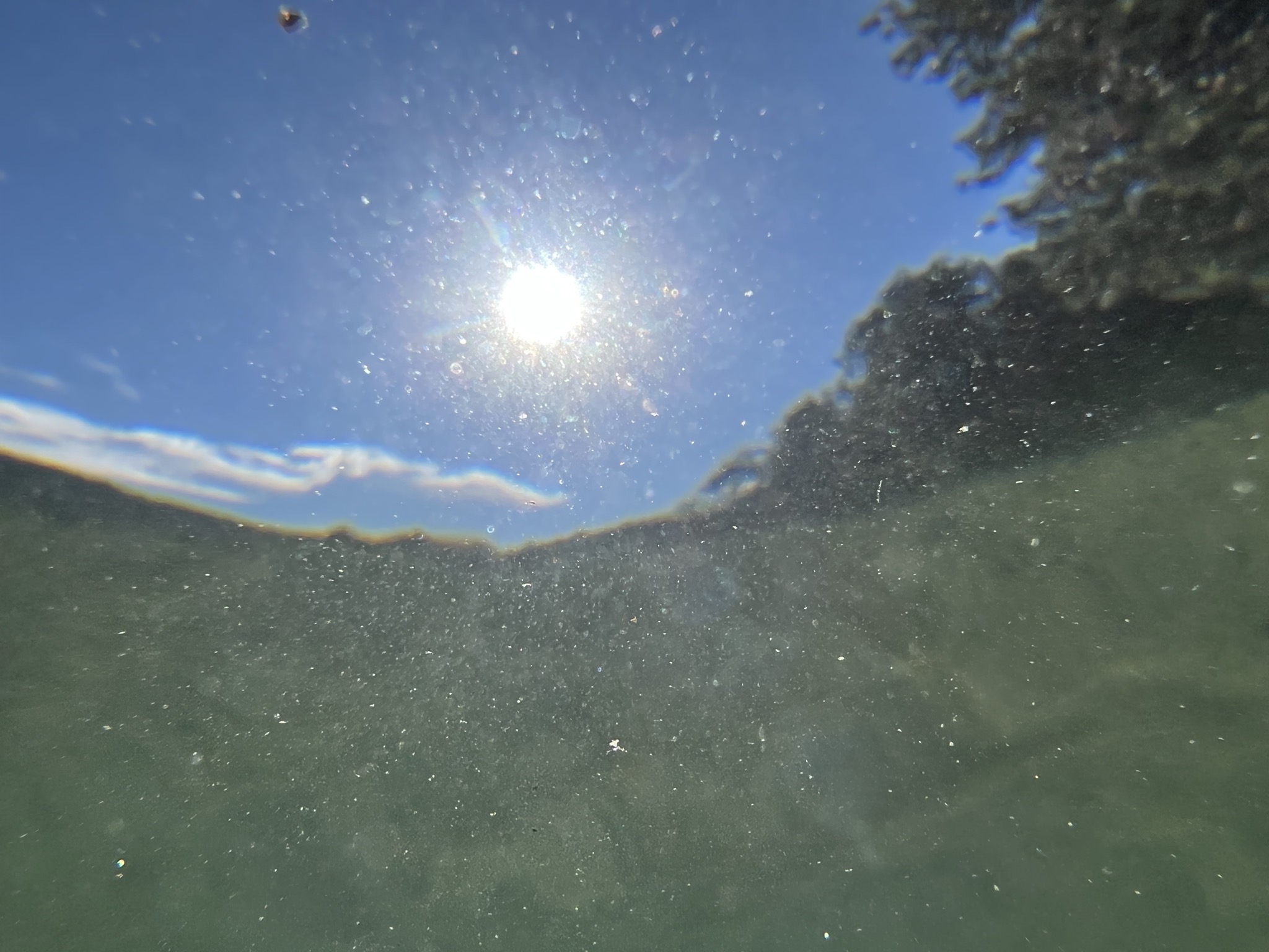 Underwater sun