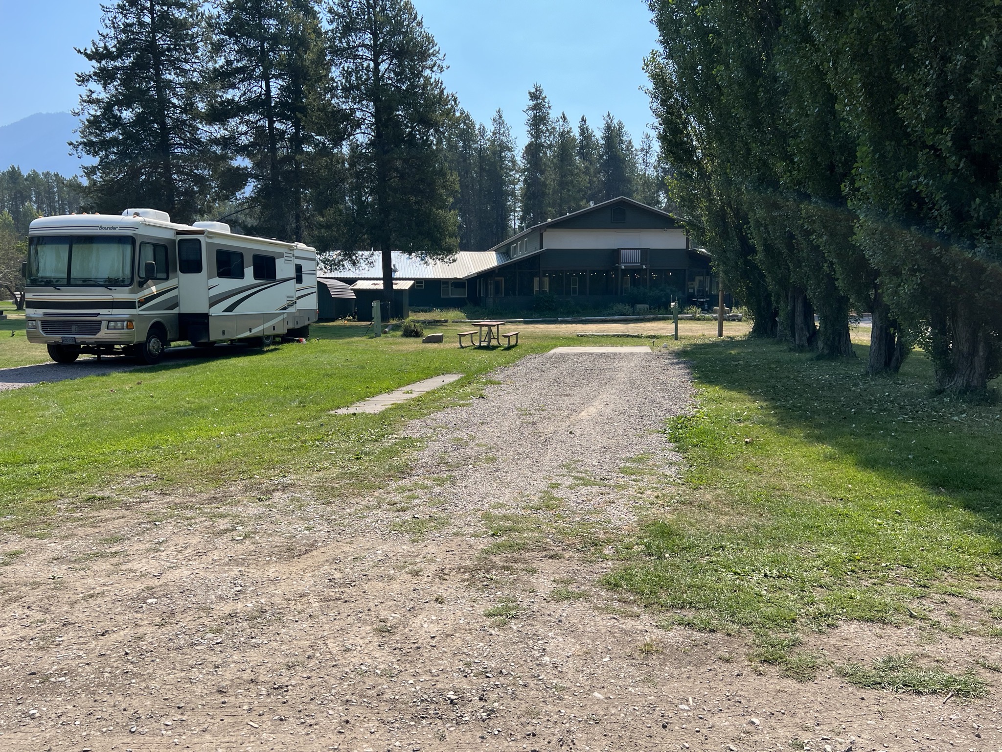 Our site before parking