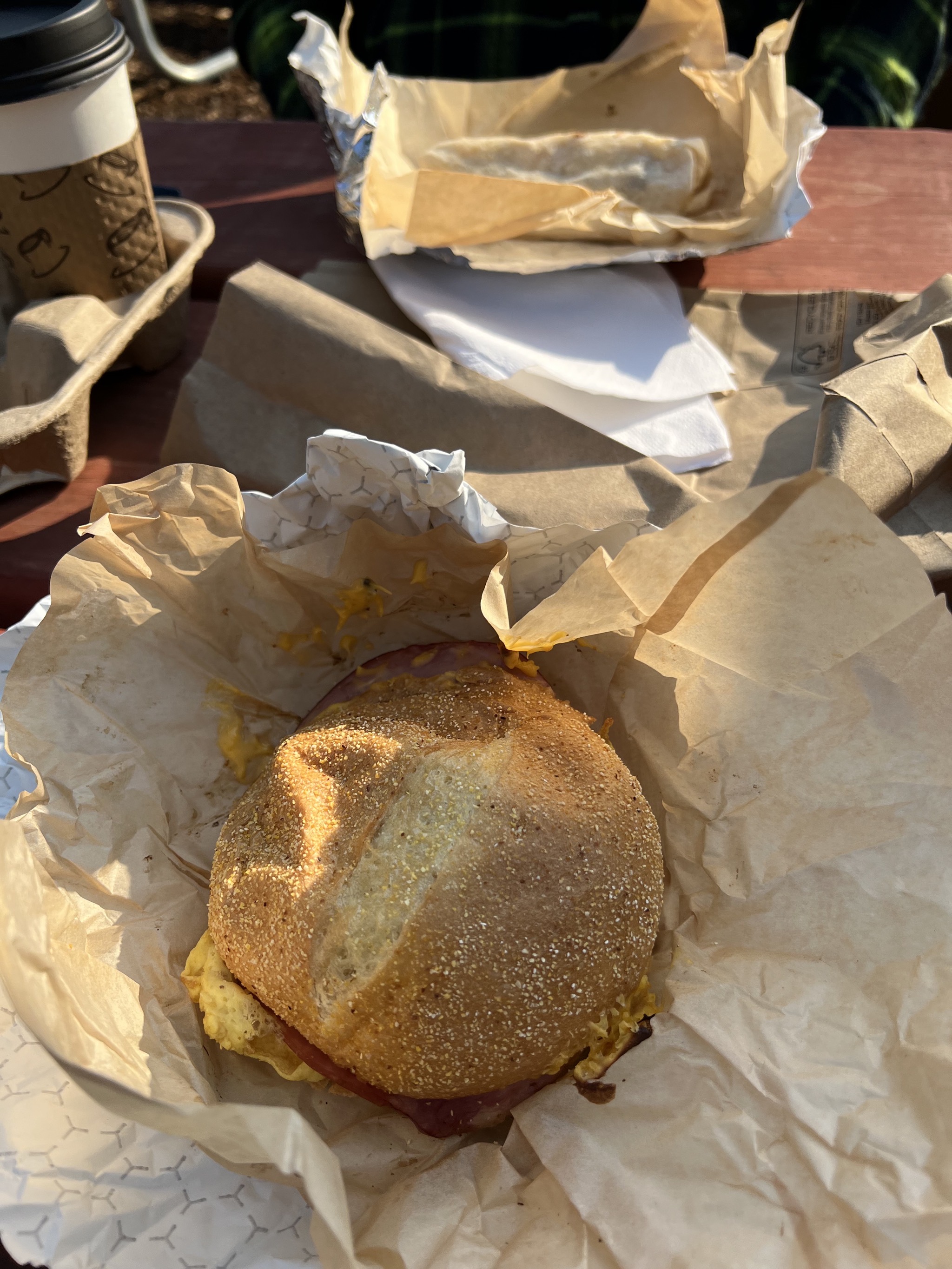 Cafe breakfast