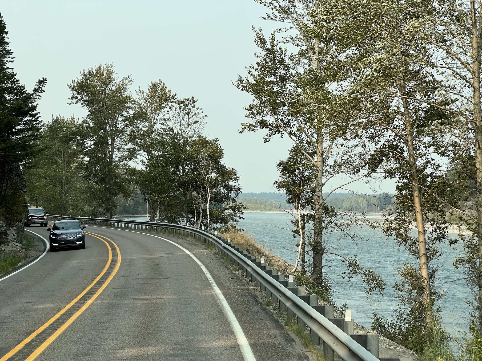 US-2 next to the Flathead River