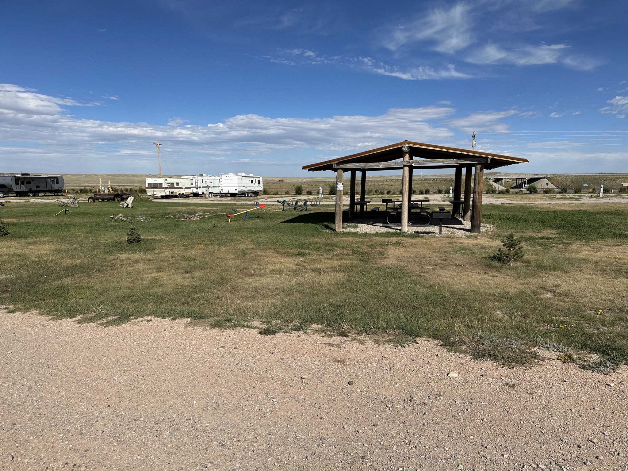 Playground and shelter