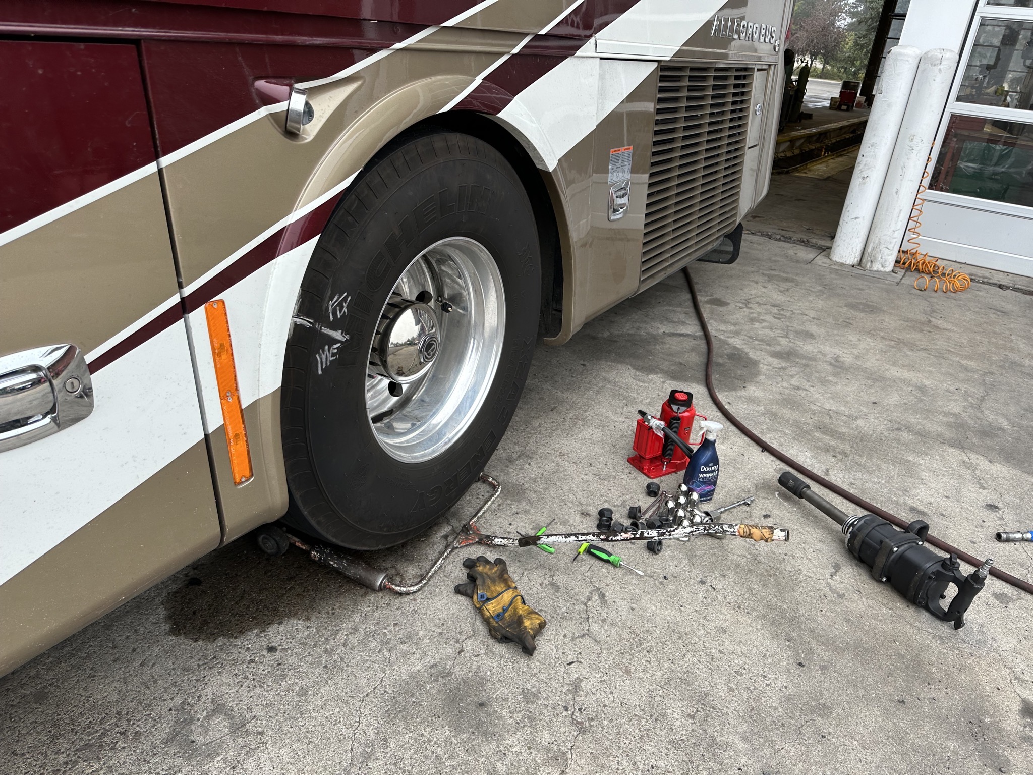 Removing tire