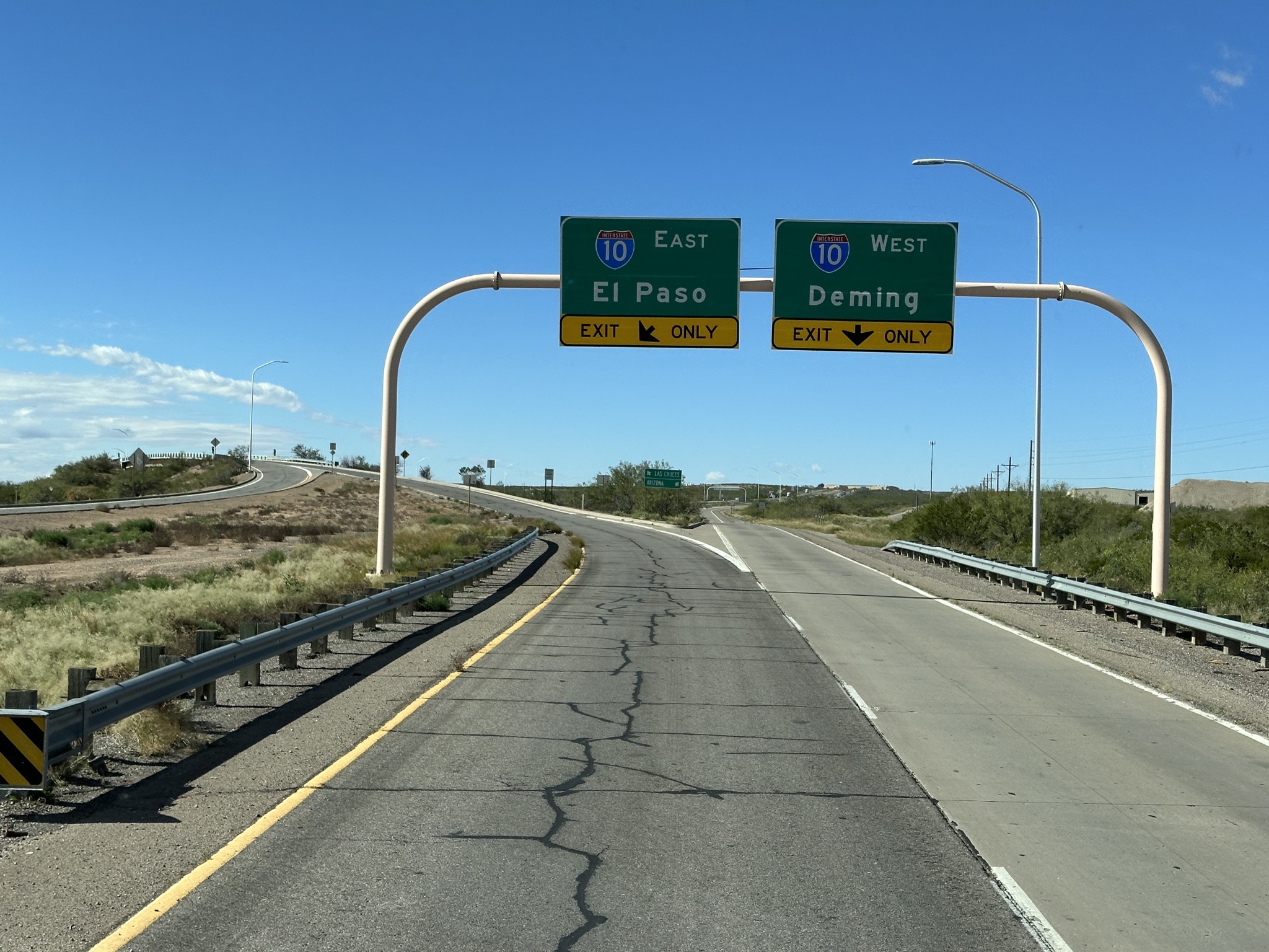 East on I-10