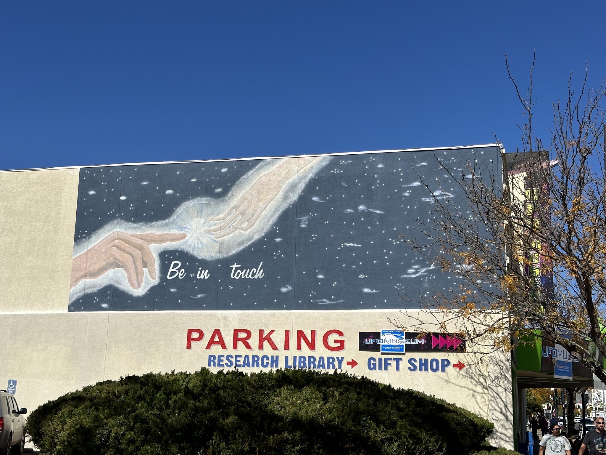 UFO museum mural