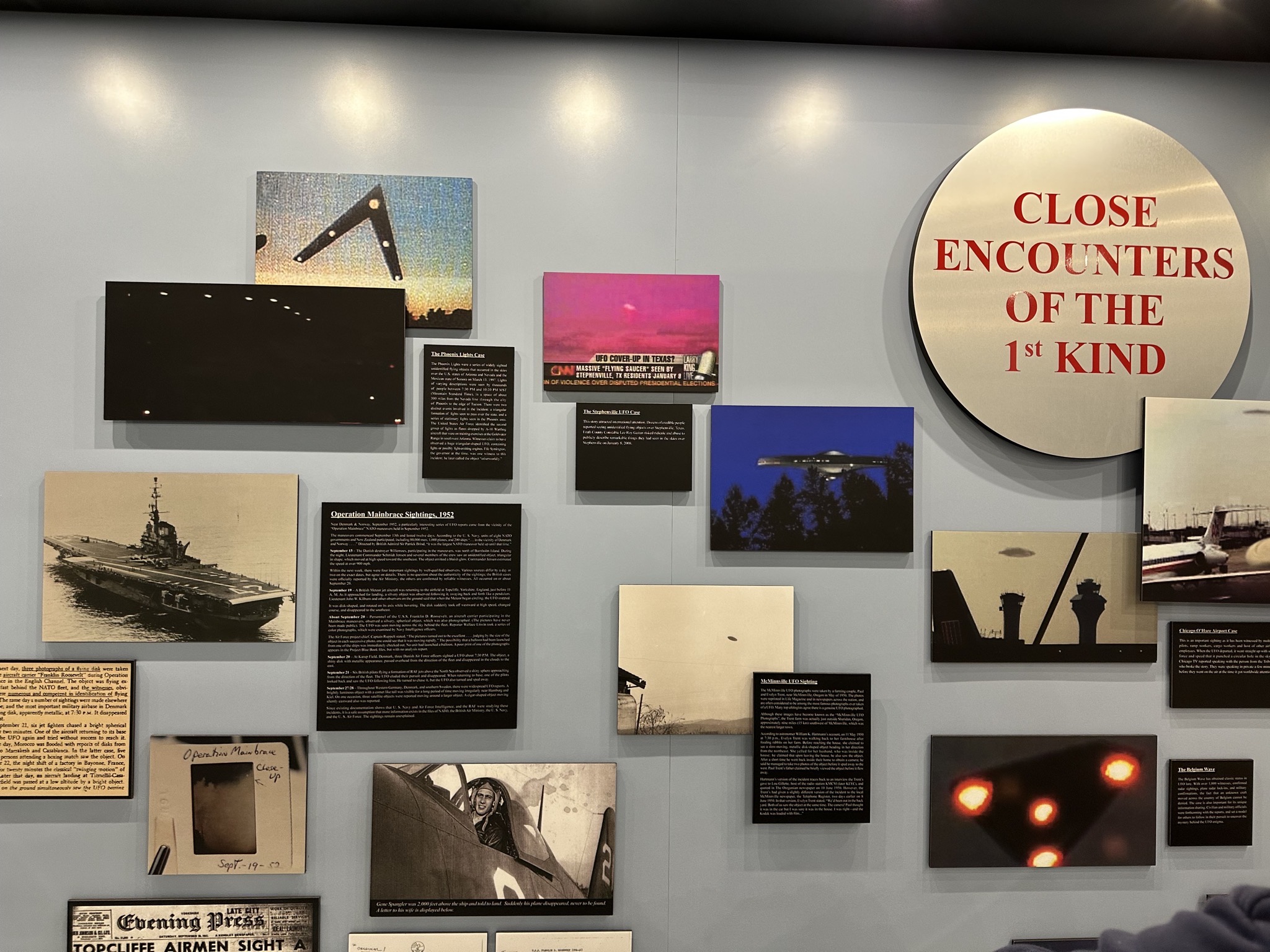 UFO Museum exhibits