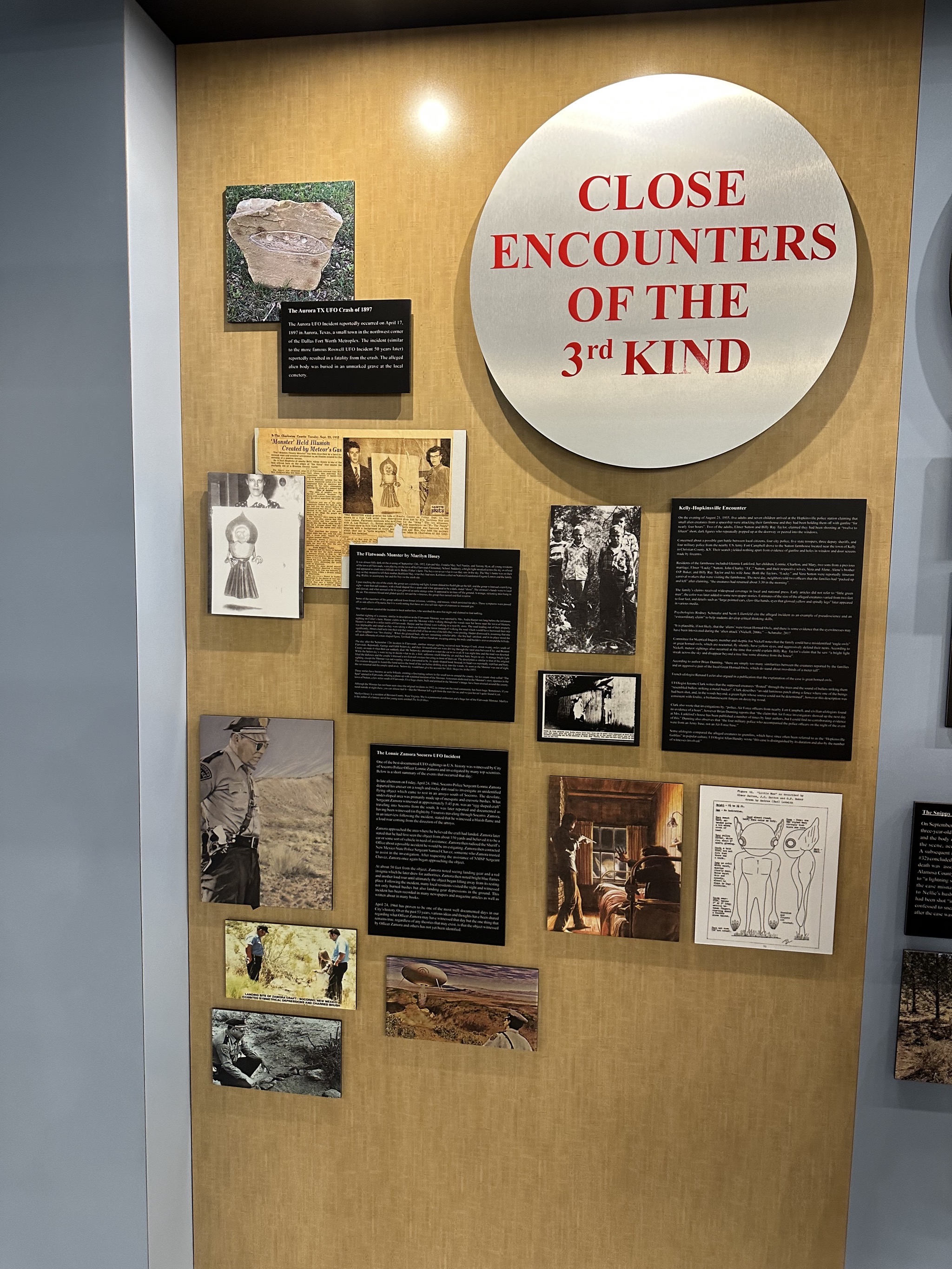 UFO Museum exhibits