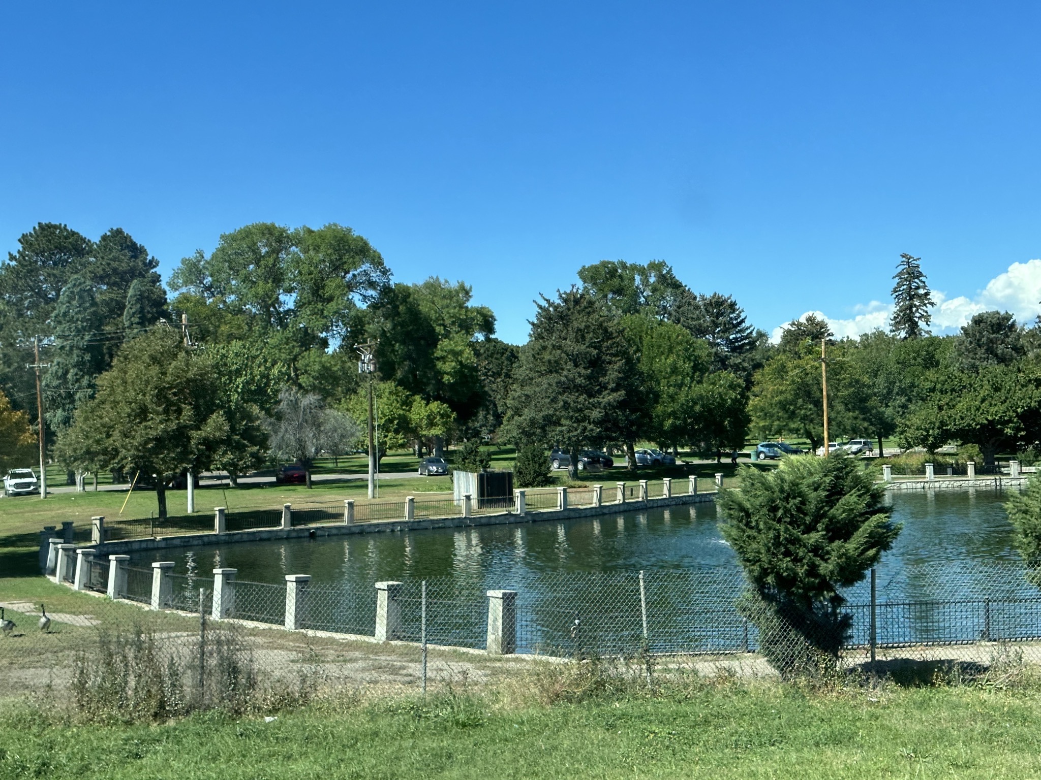 Park pond in Pueblo, Colorado
