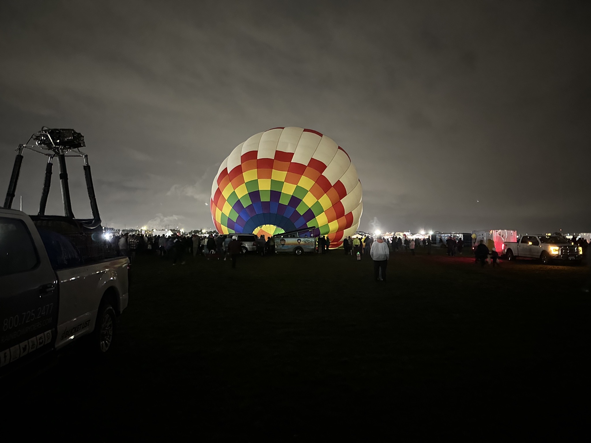 Inflating a balloon