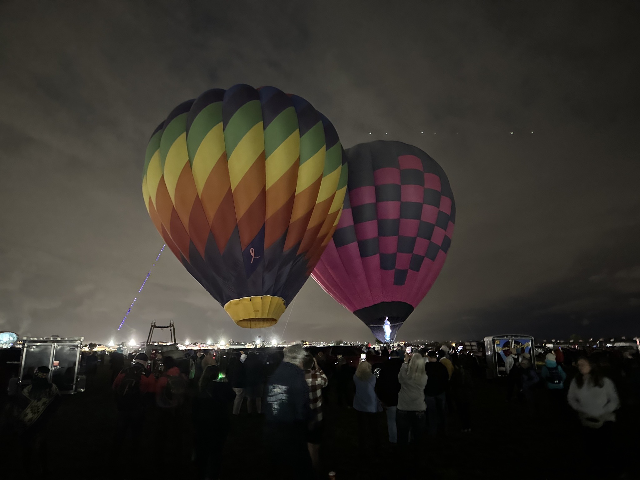 Inflating balloons