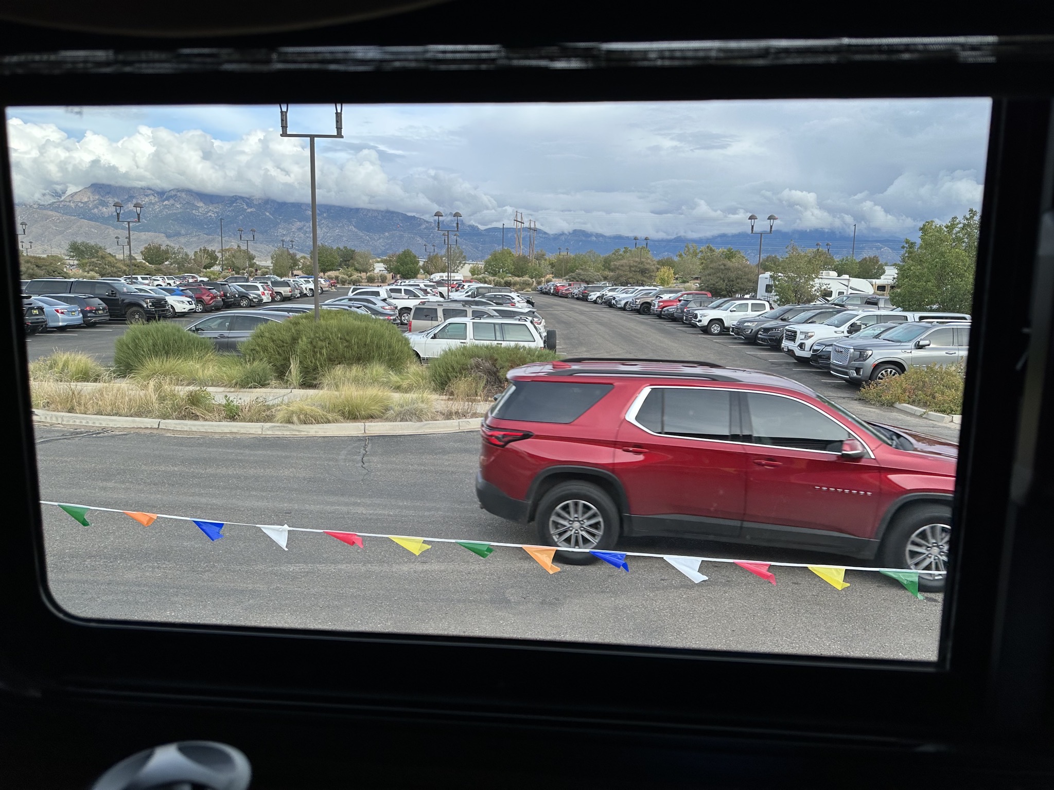 Full parking lot