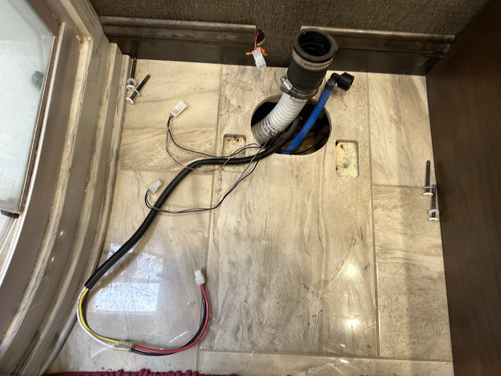 Removed toilet