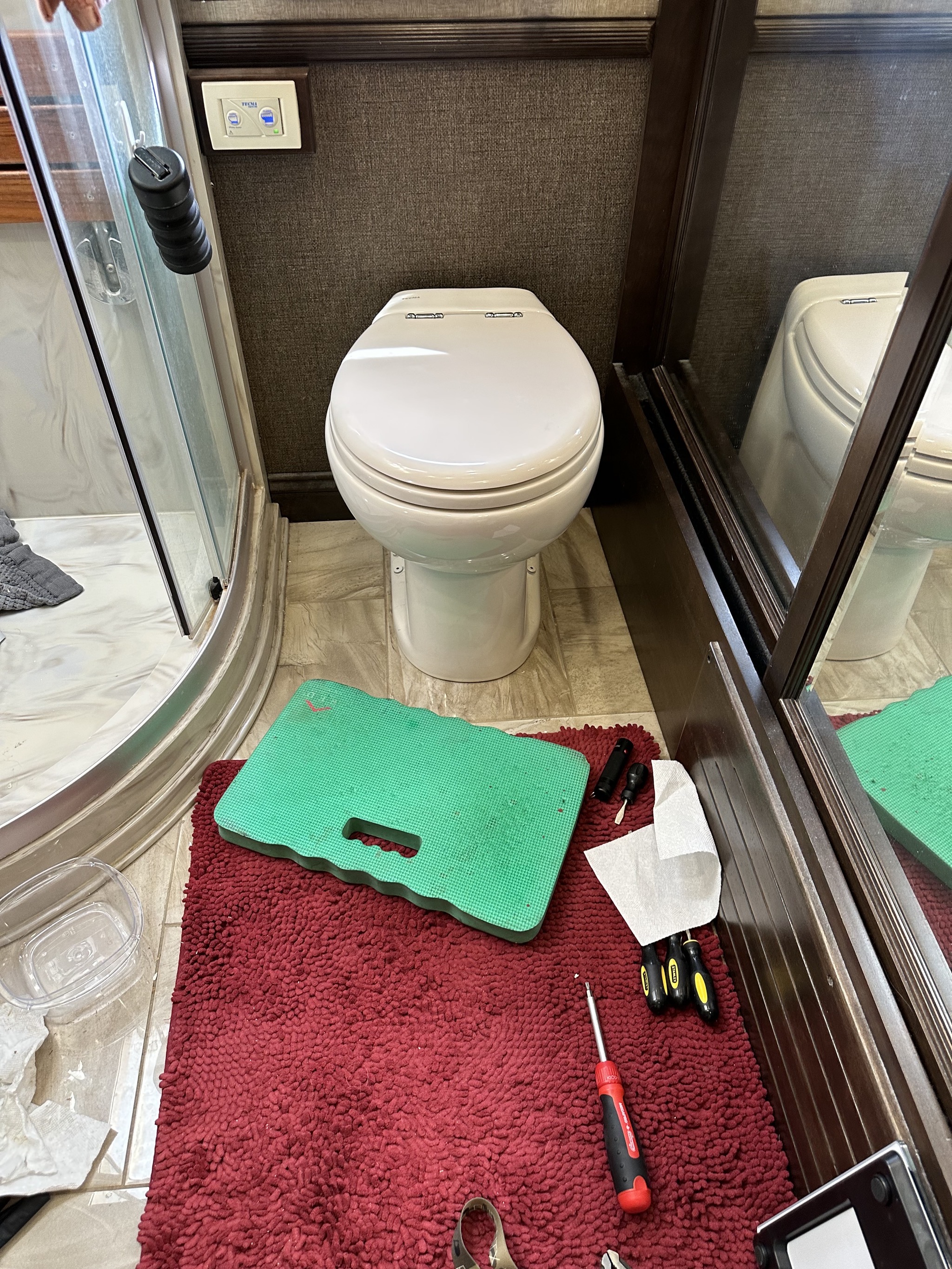 Repaired toilet