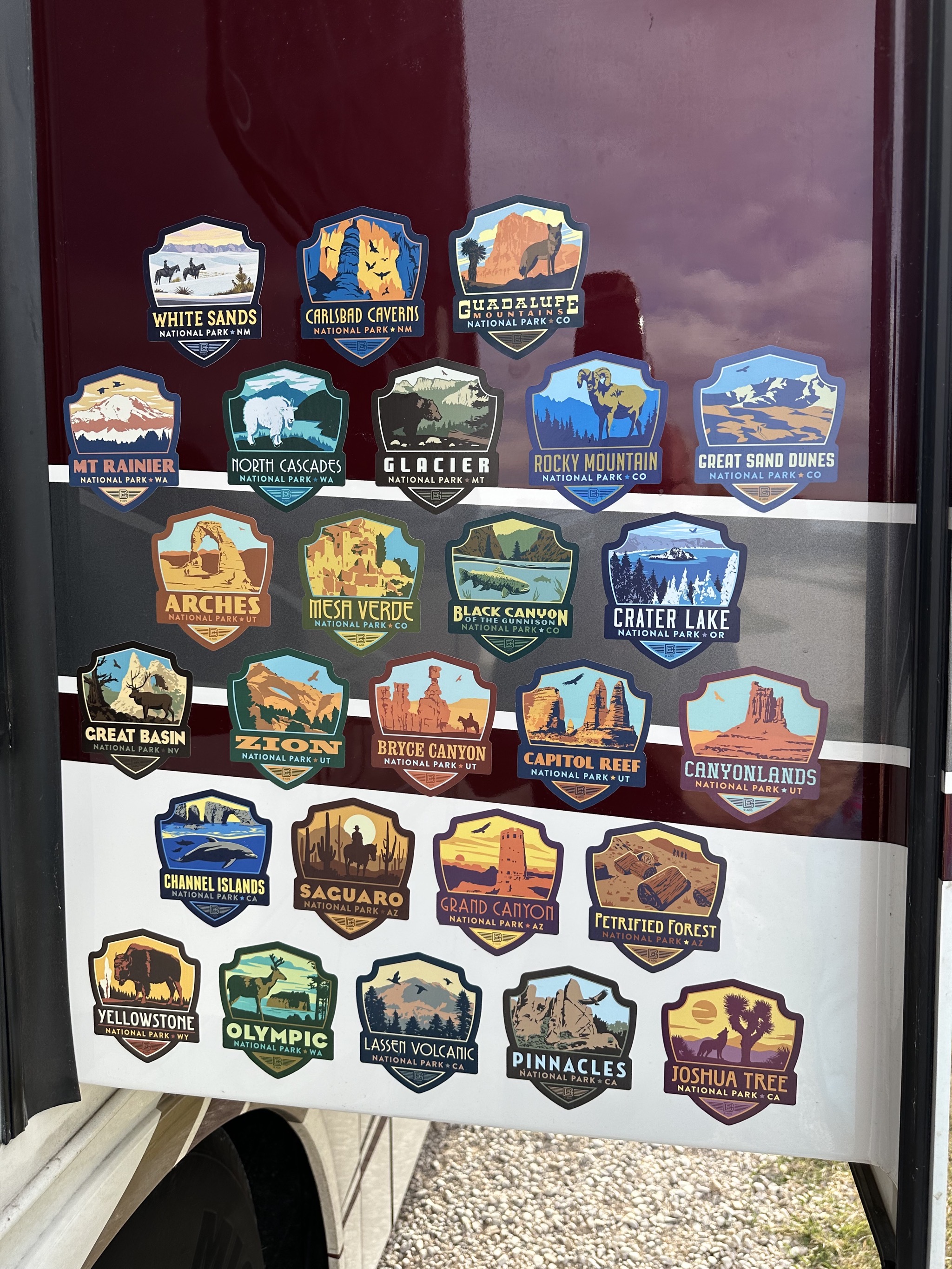 National Park stickers
