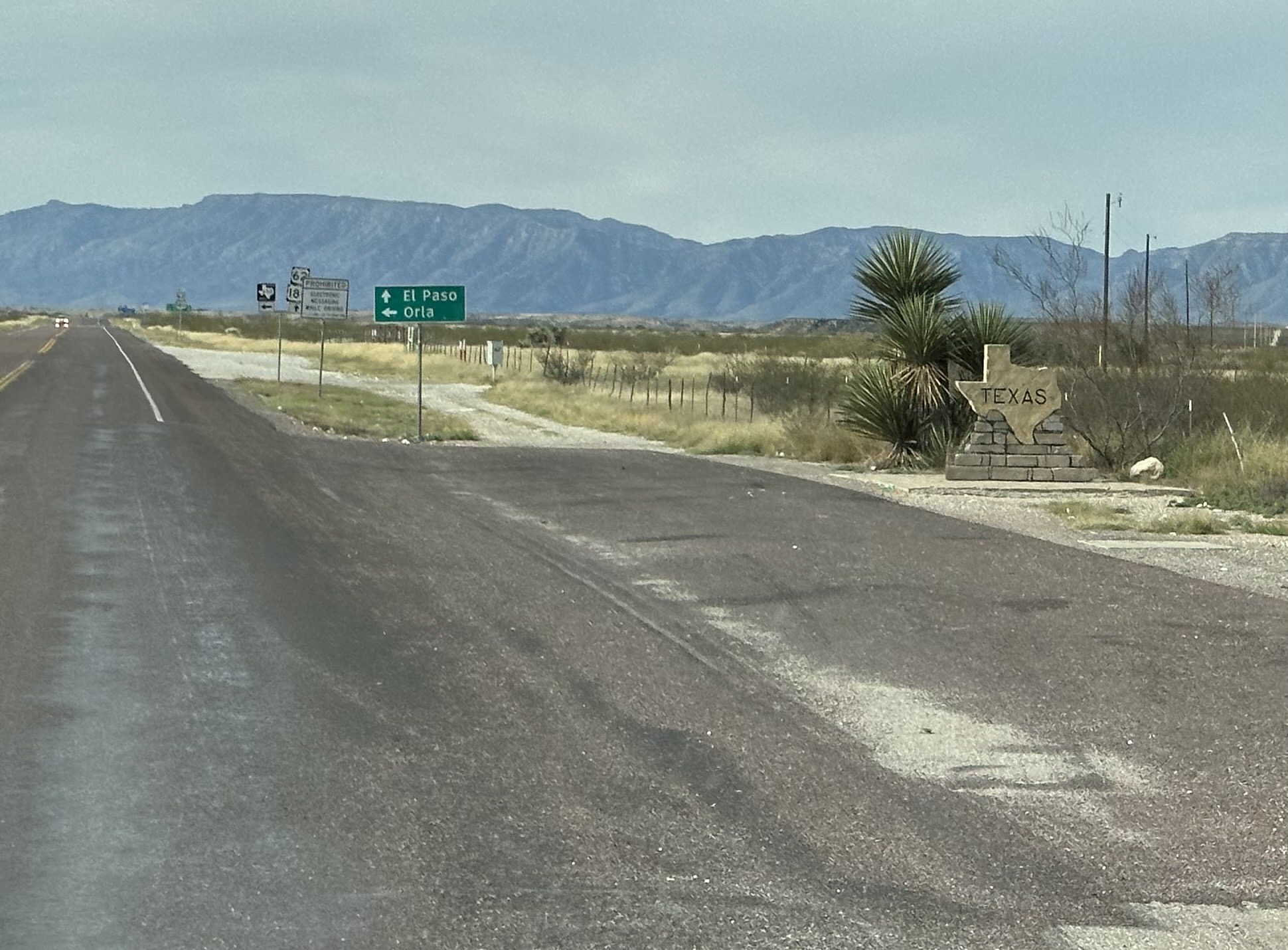 Entering Texas