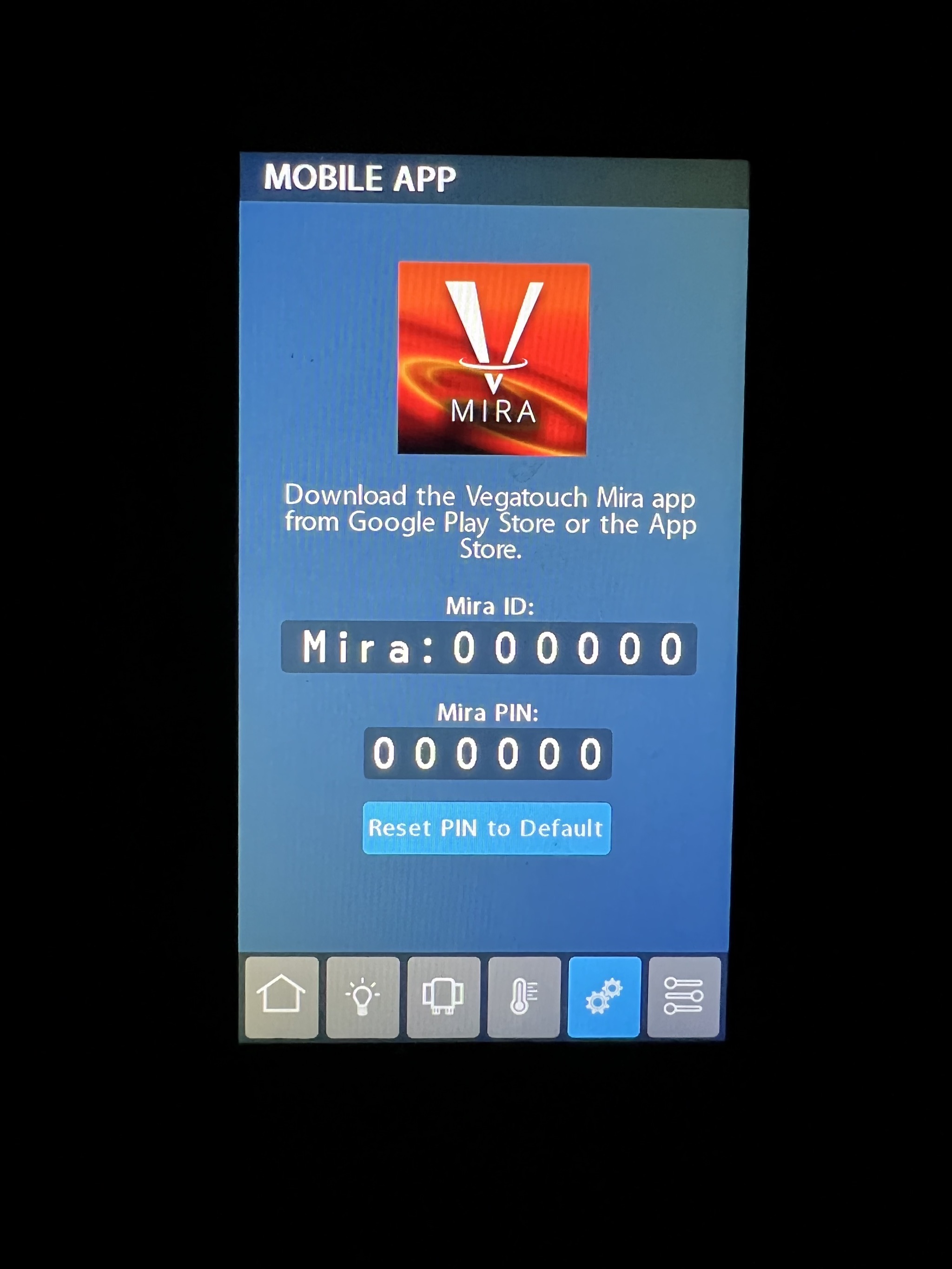 Mobile app settings