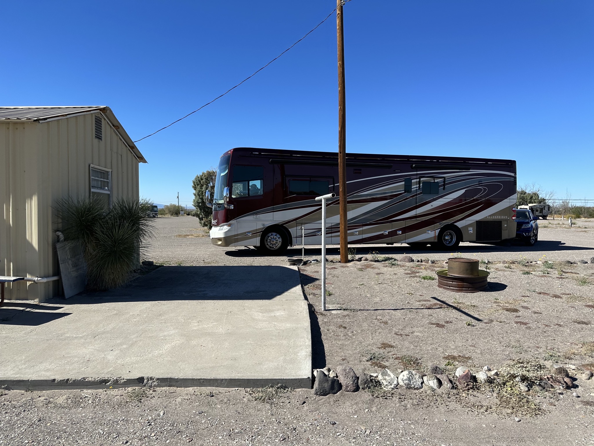 Leaving campground
