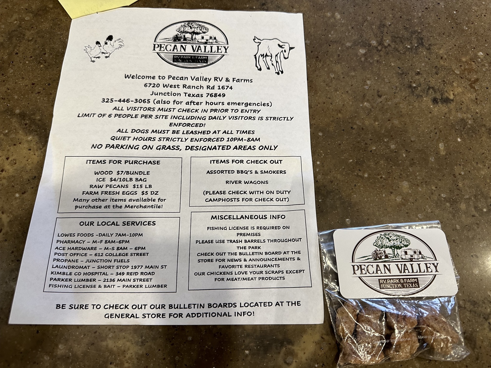 Info and pecans