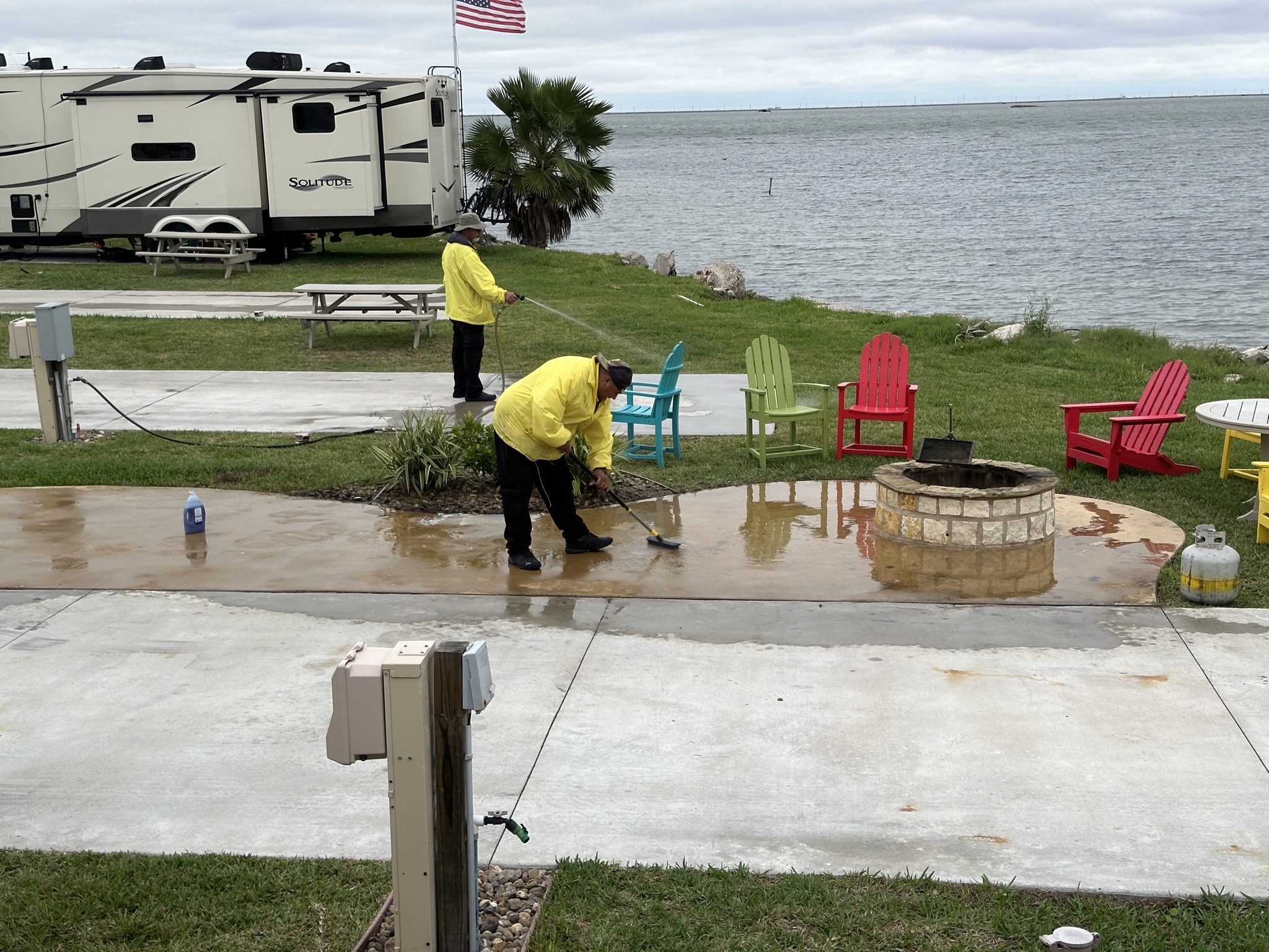 Cleaning sites