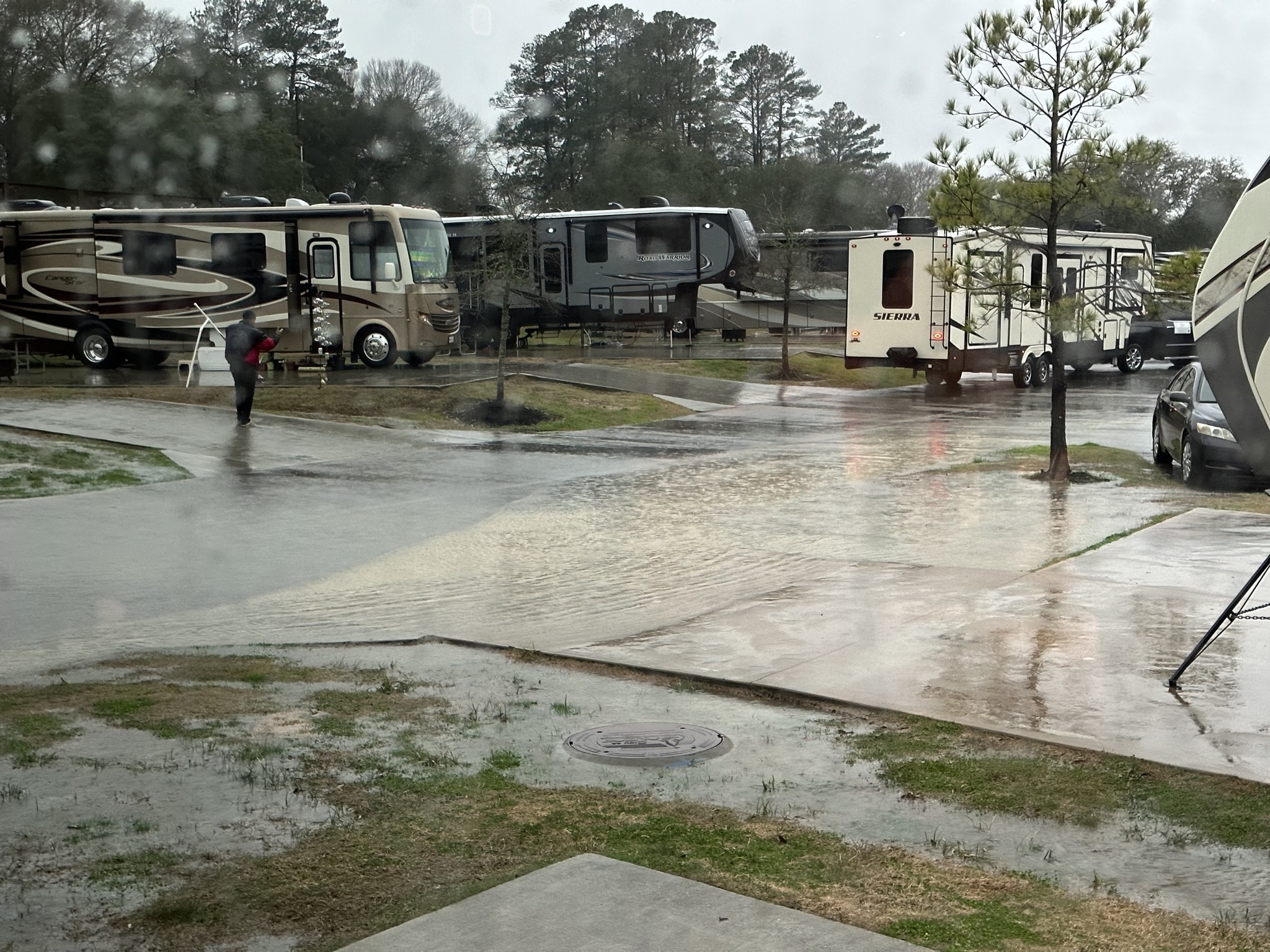Flooded road