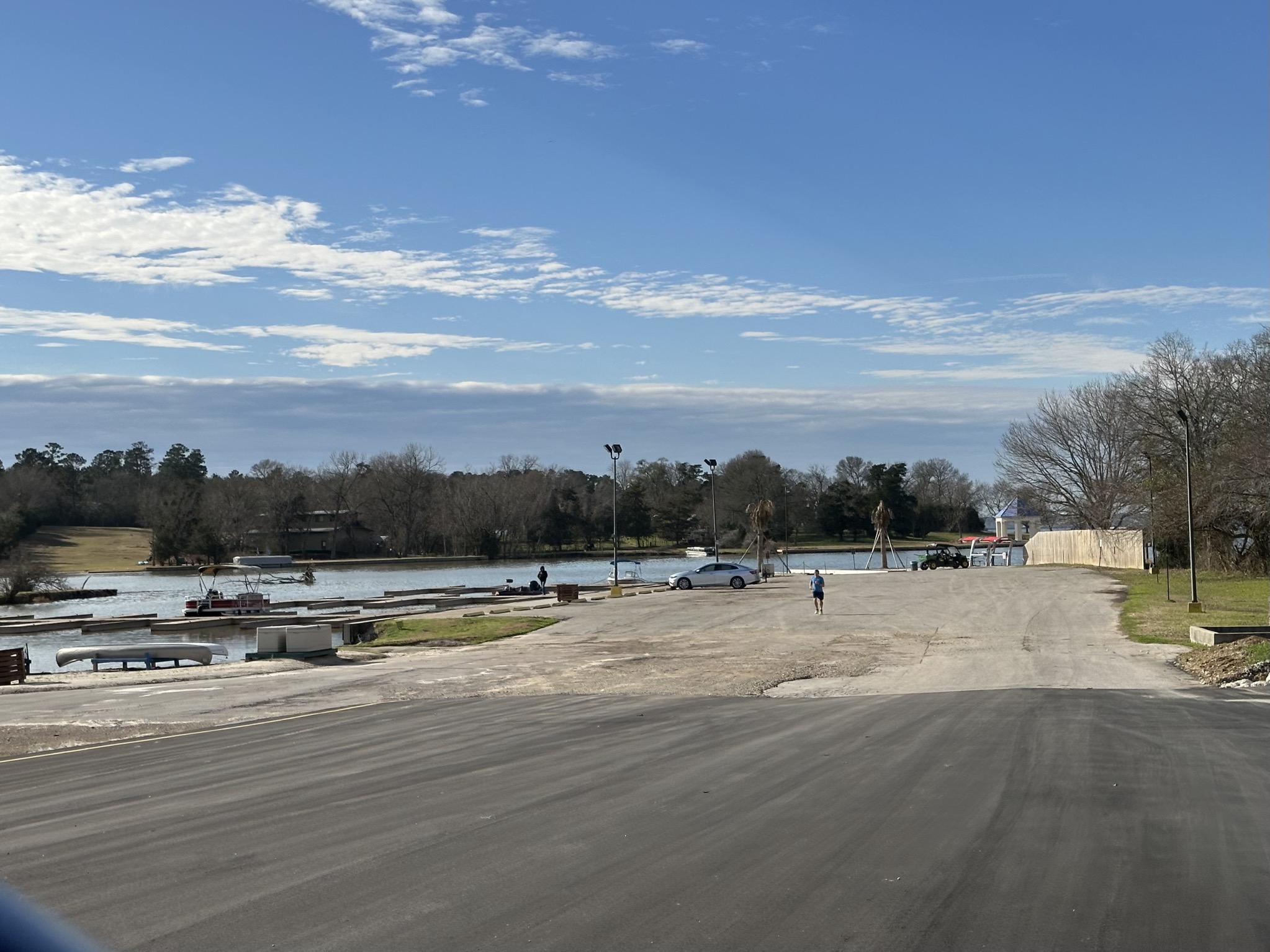 Lake boat ramp