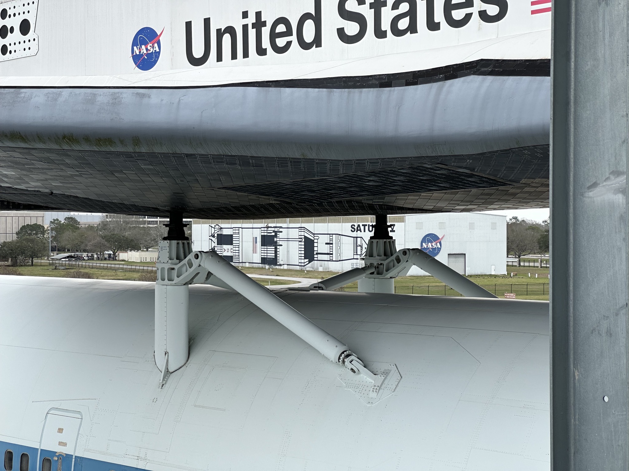 Shuttle on plane