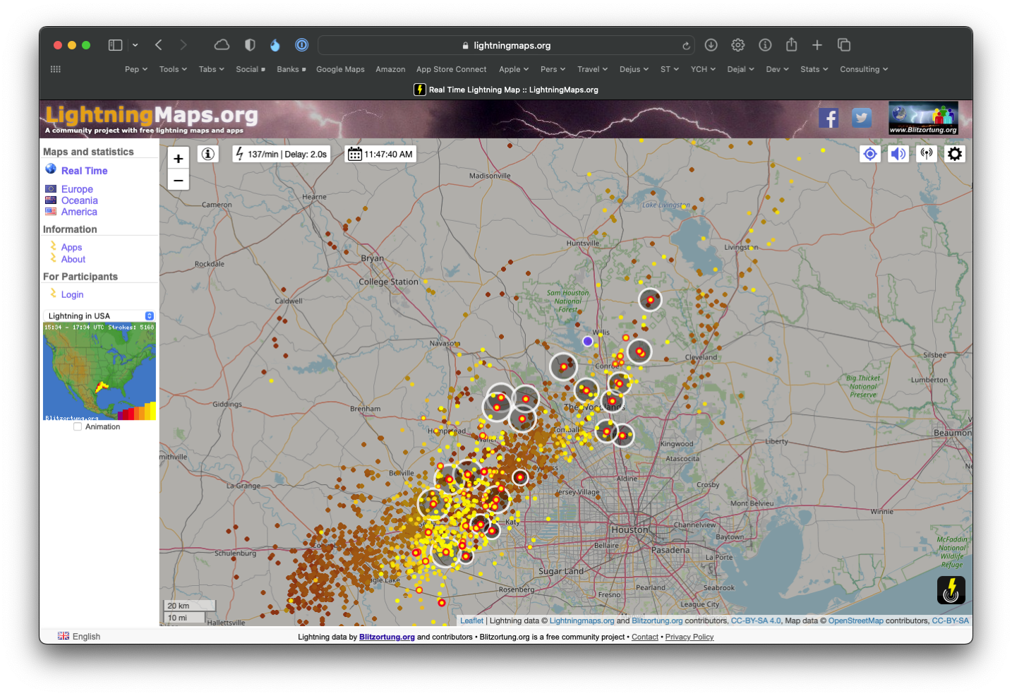 Lightning map