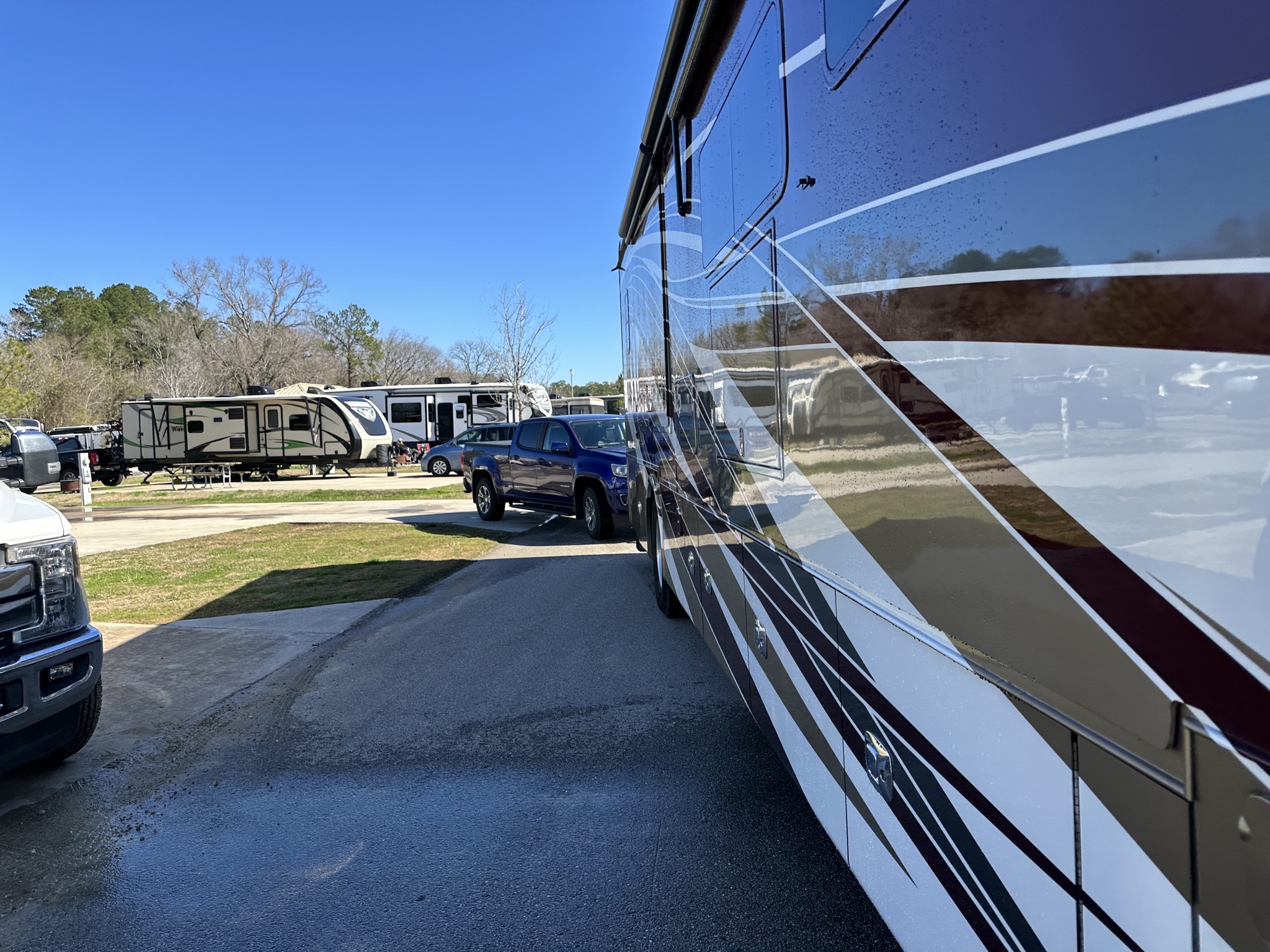 Pulling out of site