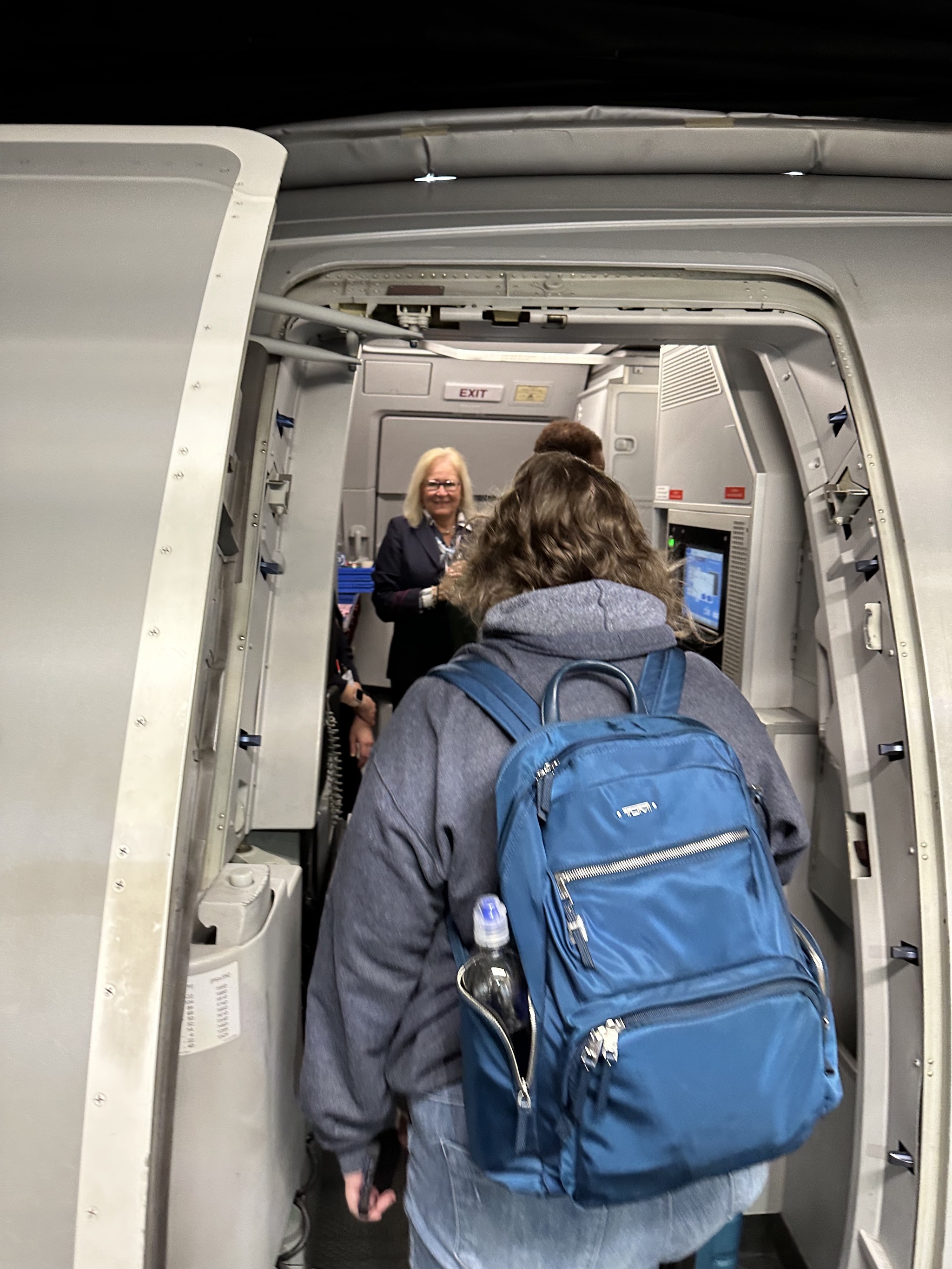 Boarding plane