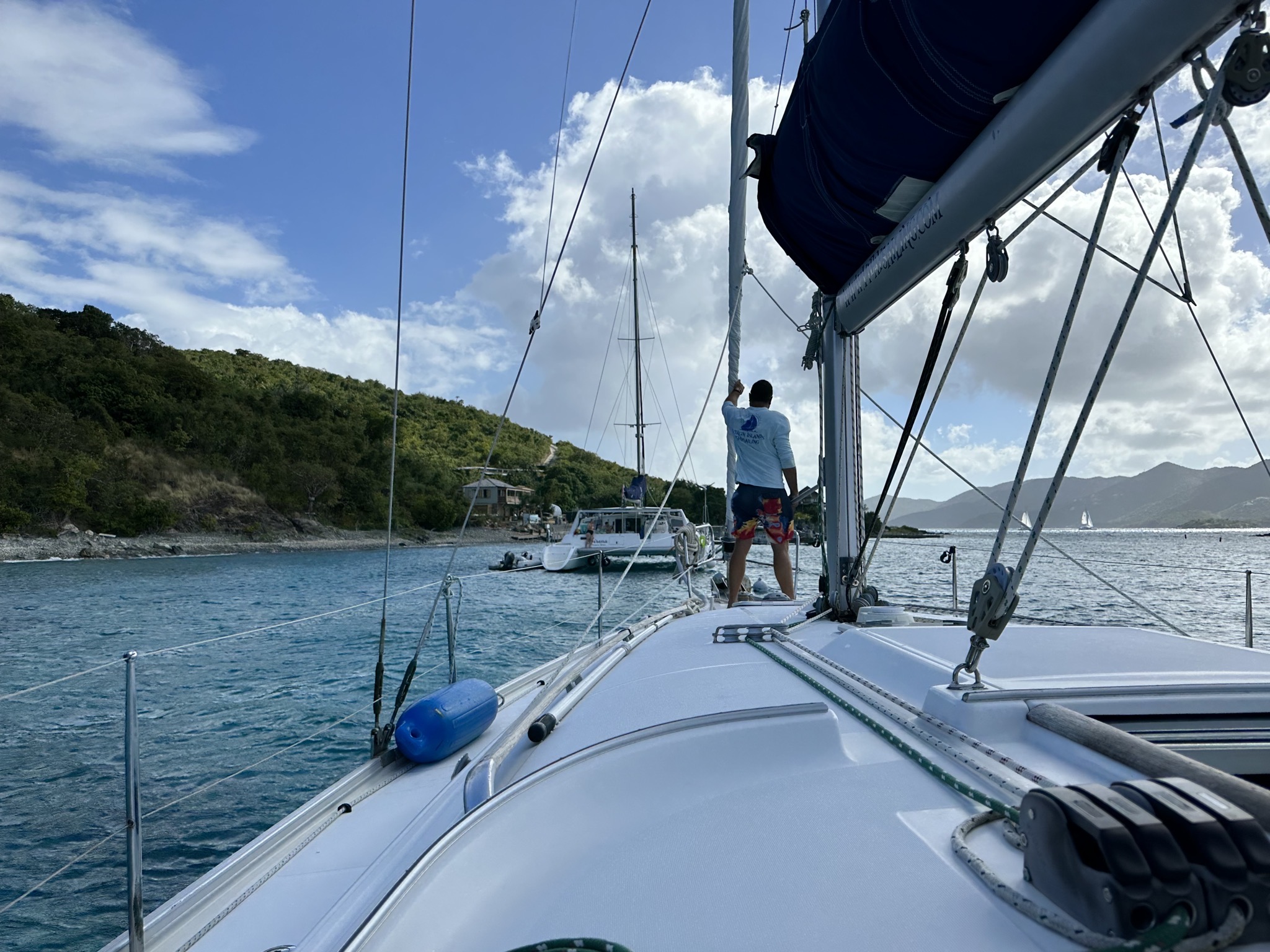 Preparing to anchor