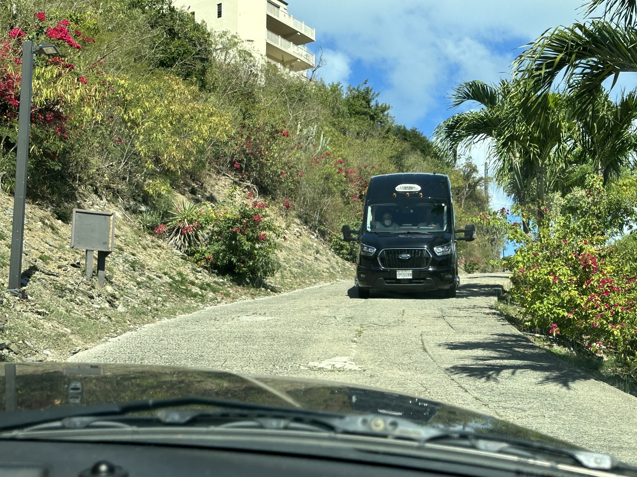 Steep driveway