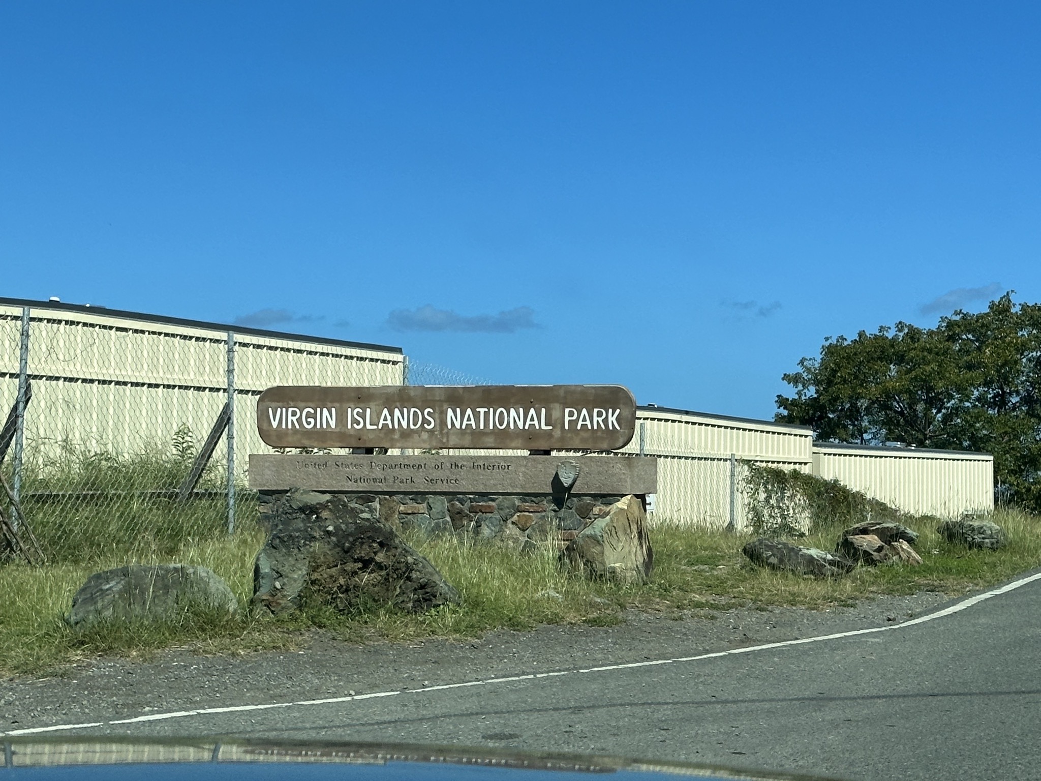 Virgin Islands National Park sign